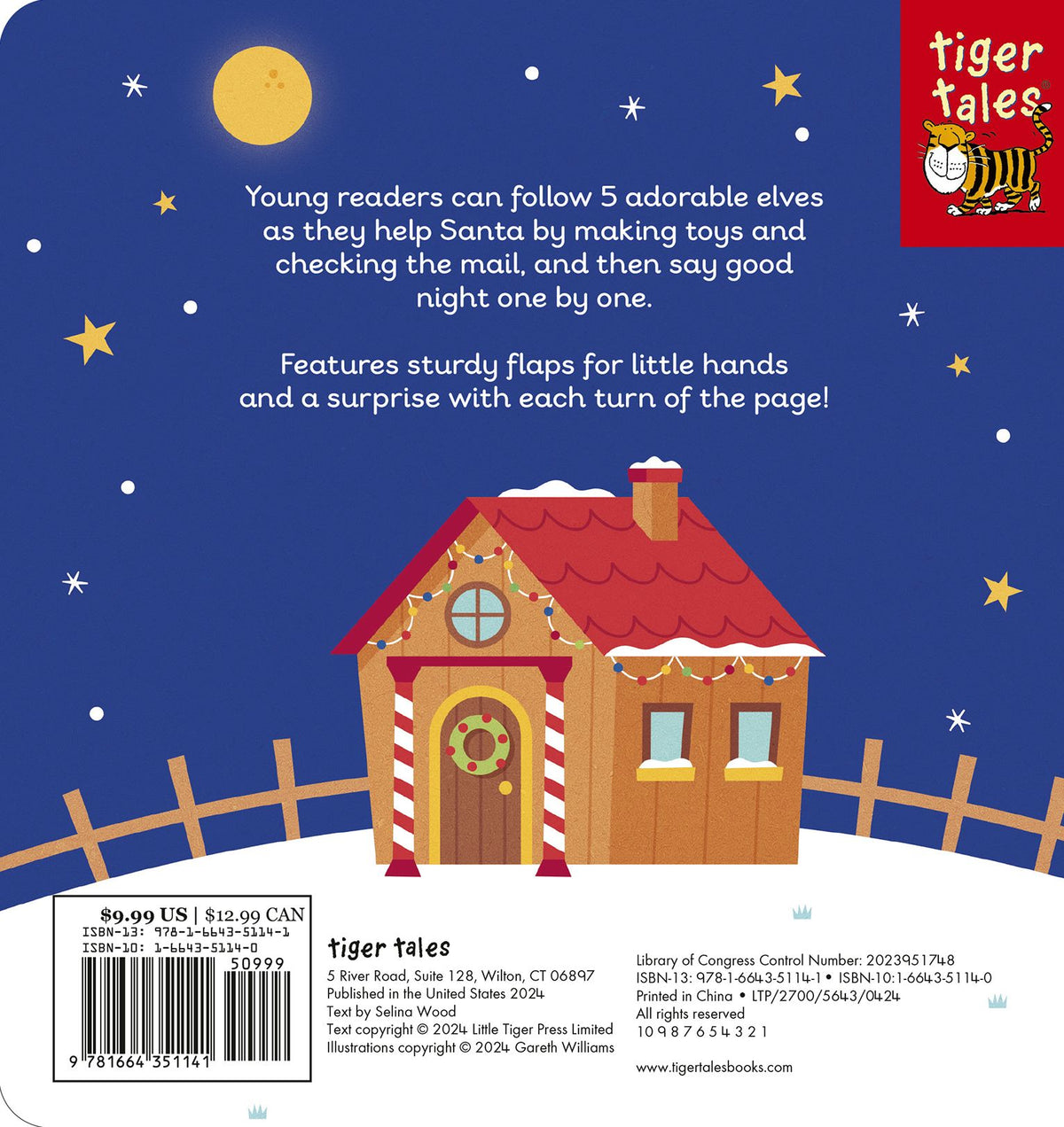 Night Night, Sleepy Elves: A Lift-the-Flap Bedtime Christmas Book