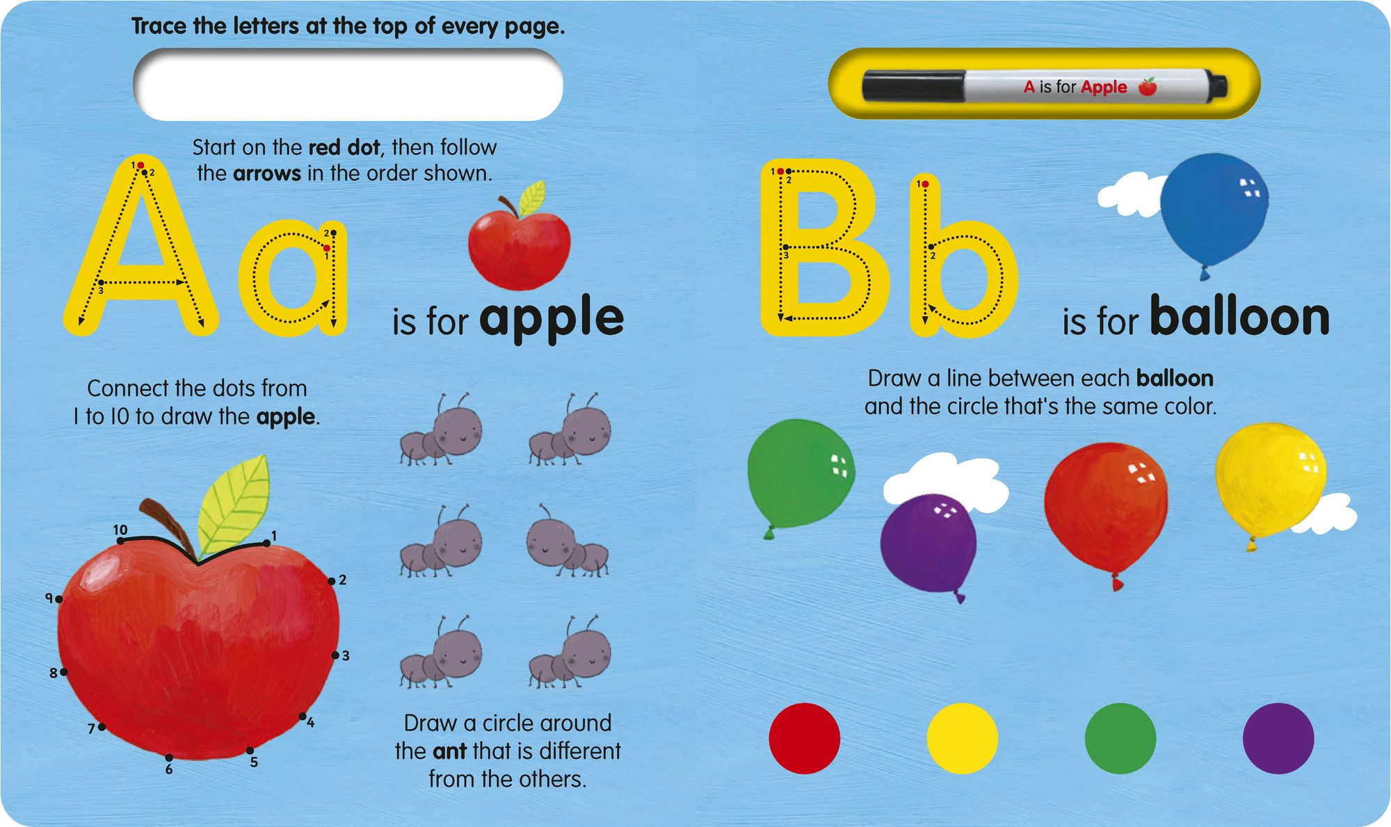 A is for Apple Wipe-Clean: My First Wipe-Clean Book