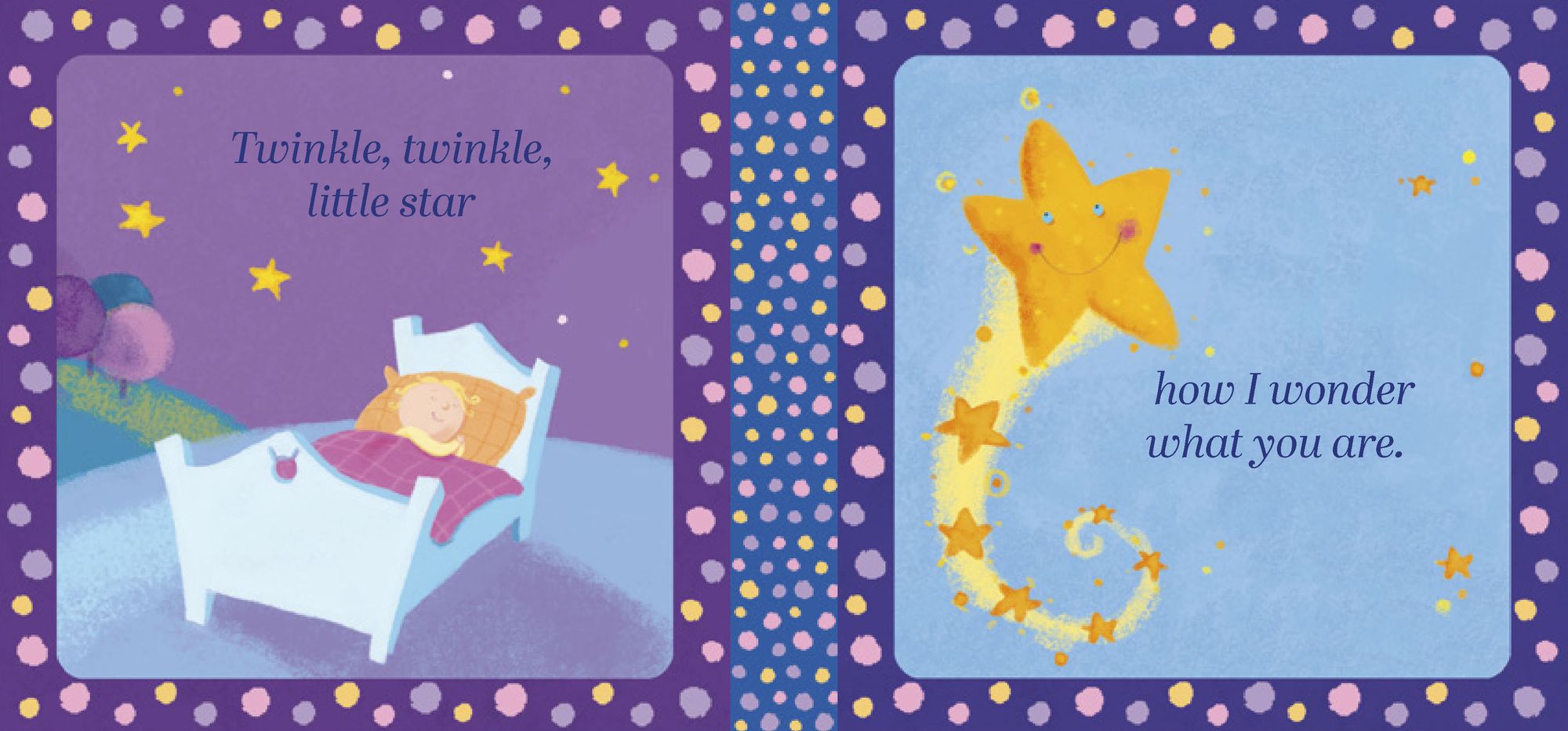 Twinkle Twinkle Little Star Cloth Book: Cloth book with teether, mirror and crinkle pages