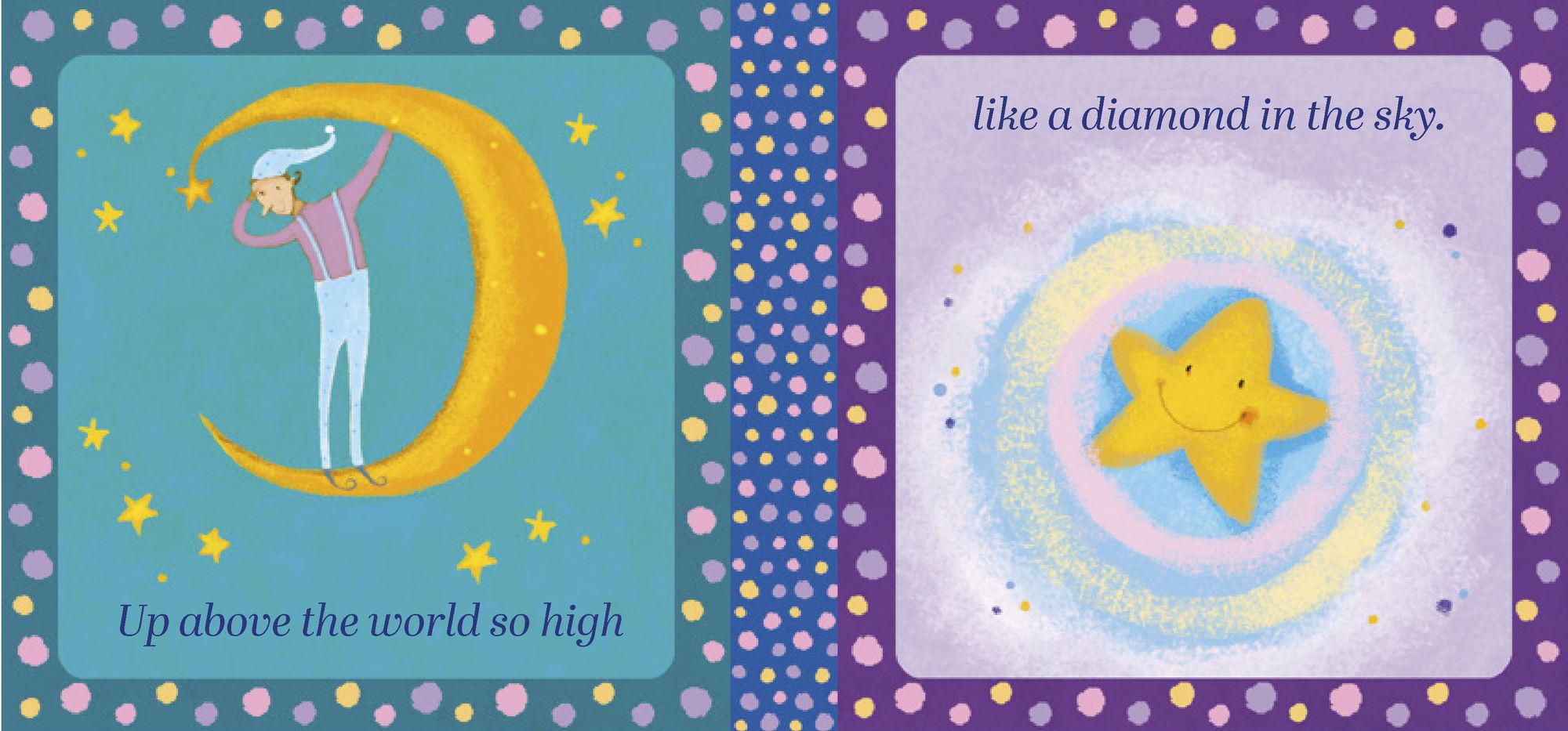 Twinkle Twinkle Little Star Cloth Book: Cloth book with teether, mirror and crinkle pages