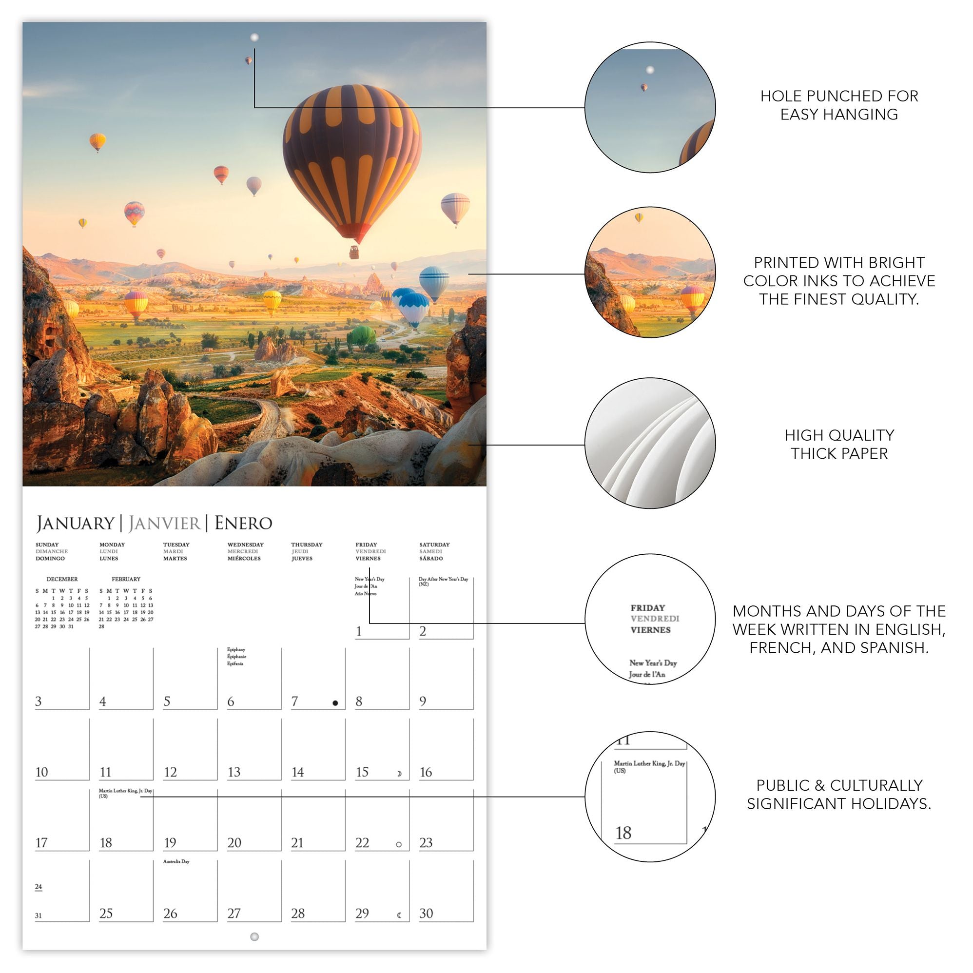2027 Passport to the World Mini Wall Calendar