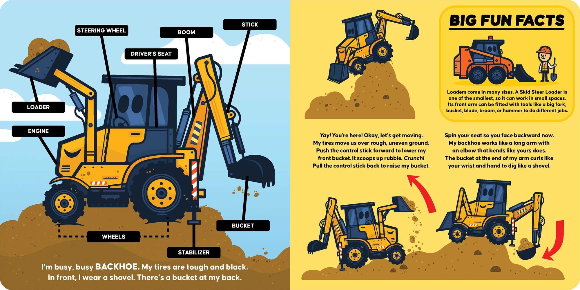 Big Stuff Dozer, Excavator, Mixer & More!
