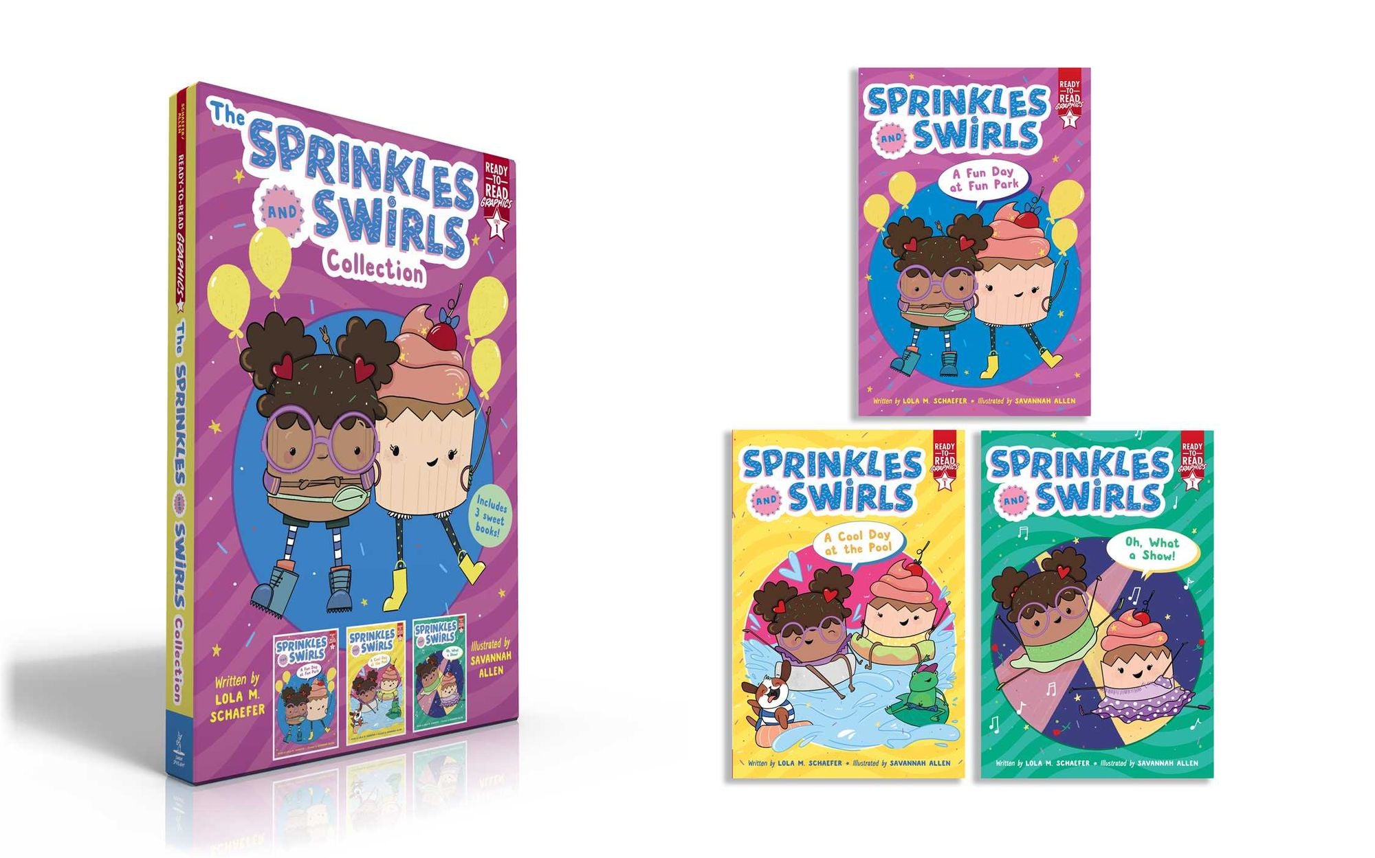 The Sprinkles and Swirls Collection (Boxed Set): A Fun Day at Fun Park; A Cool Day at the Pool; Oh, What a Show!