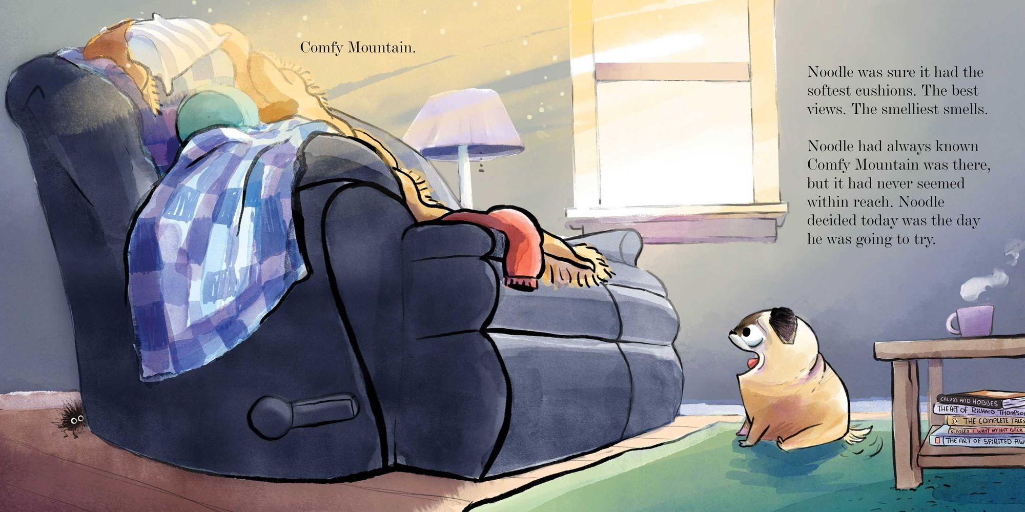 Noodle Conquers Comfy Mountain