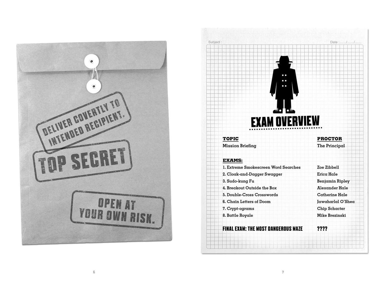 Spy School Entrance Exam: A Spy School Book of Devious Word Searches, Clever Crosswords, Sly Sudoku, and Other Top Secret Puzzles!