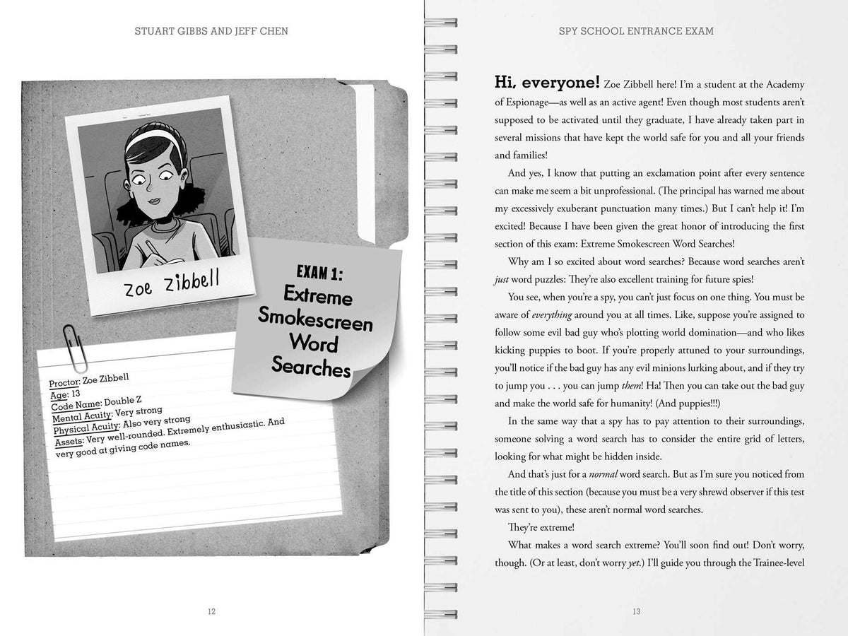 Spy School Entrance Exam: A Spy School Book of Devious Word Searches, Clever Crosswords, Sly Sudoku, and Other Top Secret Puzzles!