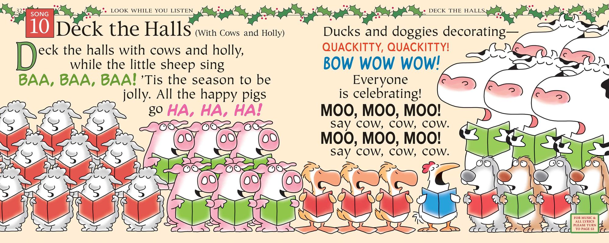 Cows and Holly
