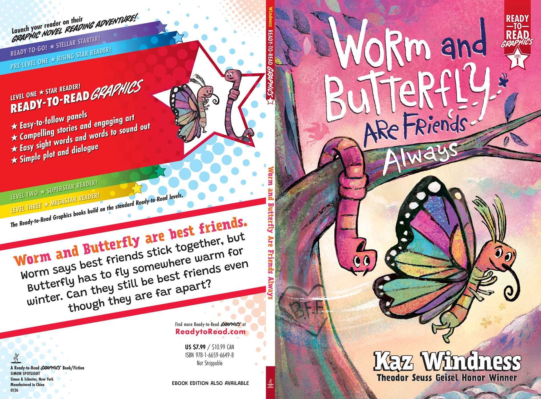 Worm and Butterfly Are Friends Always: Ready-to-Read Graphics Level 1