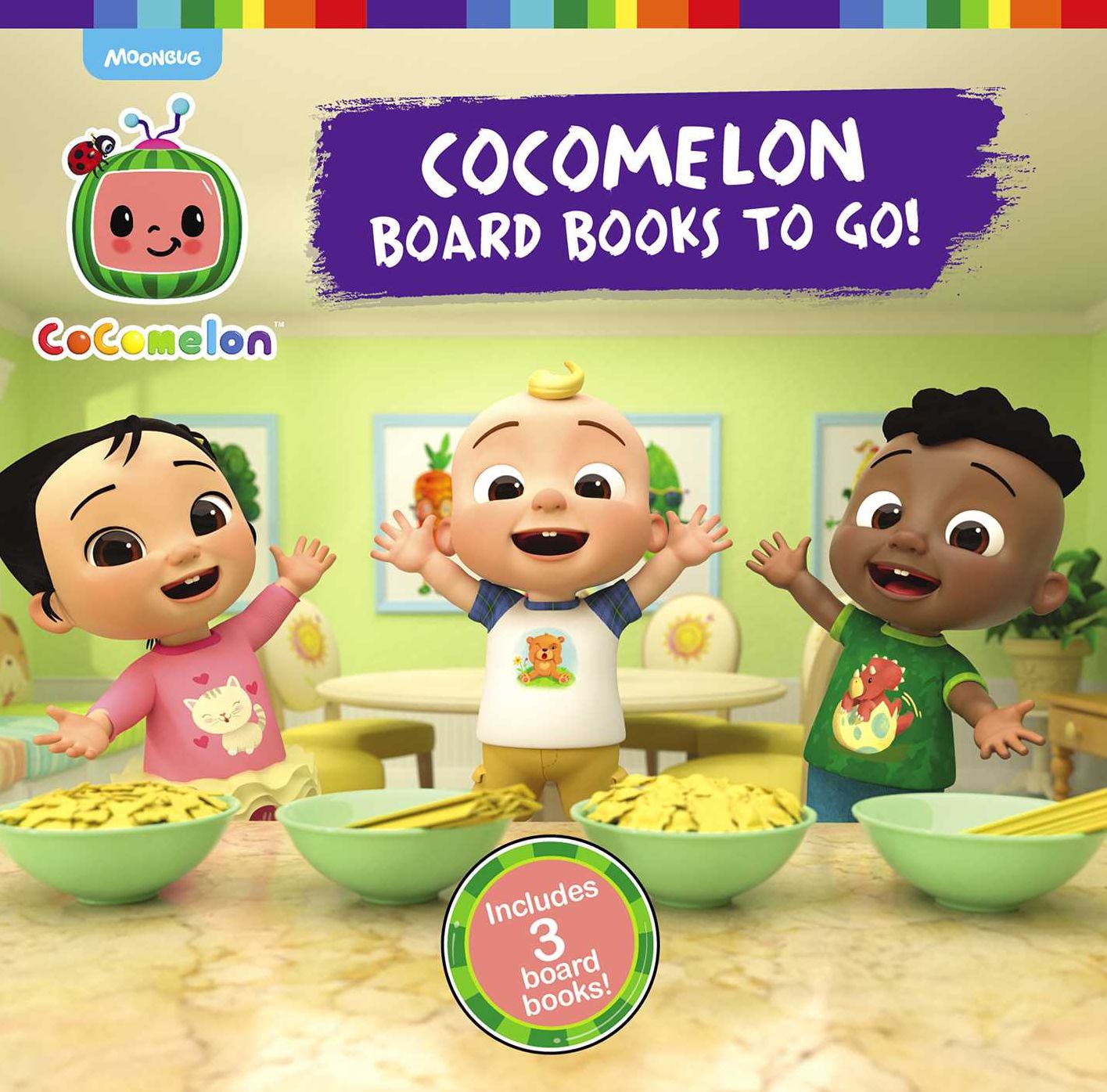 CoComelon Board Books to Go! (Boxed Set): Pasta Party!; I Like My Name; Let's Meet the Doctor!