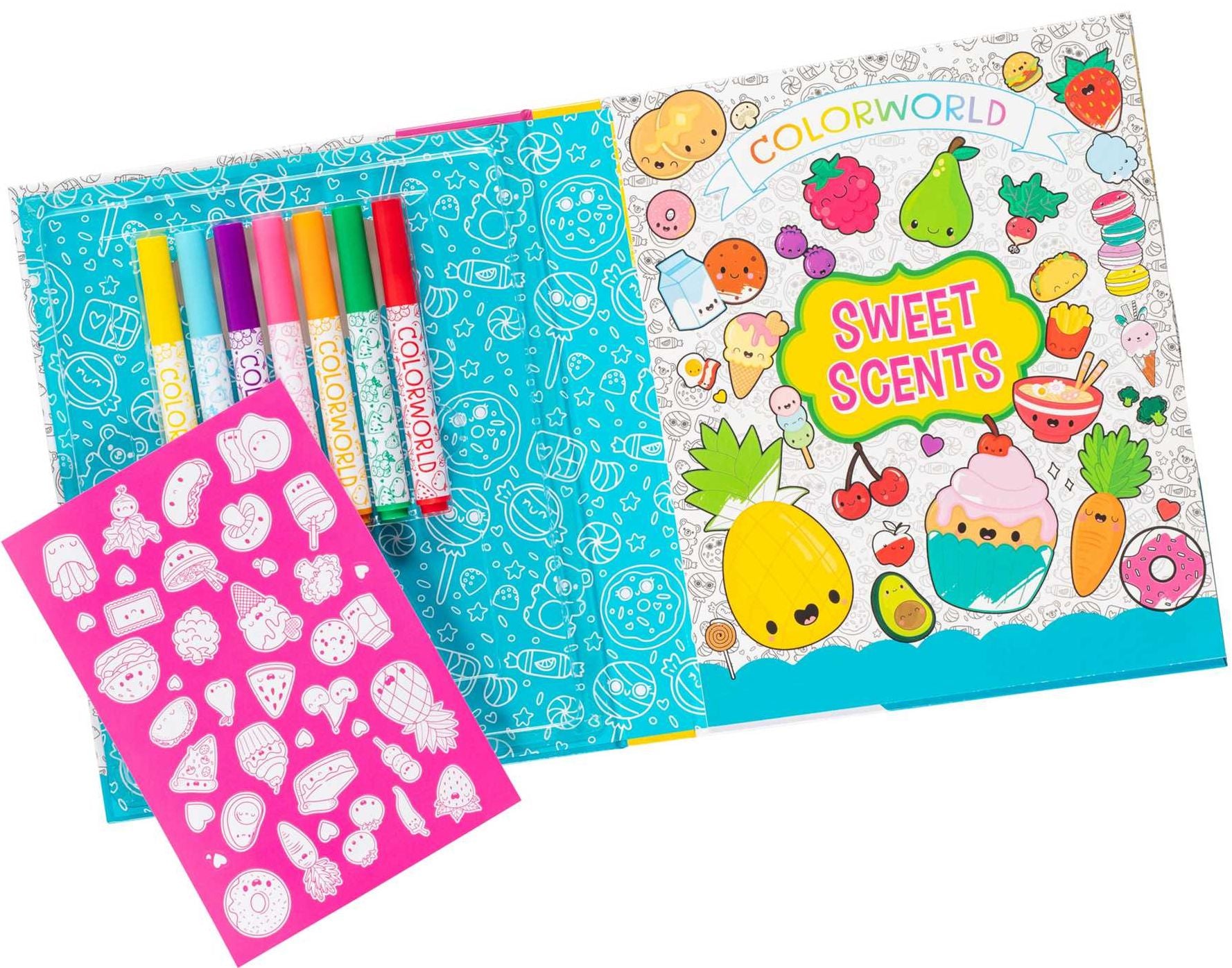 ColorWorld: Sweet Scents: With 35+ Customizable Stickers and Over 30 Pages to Color!