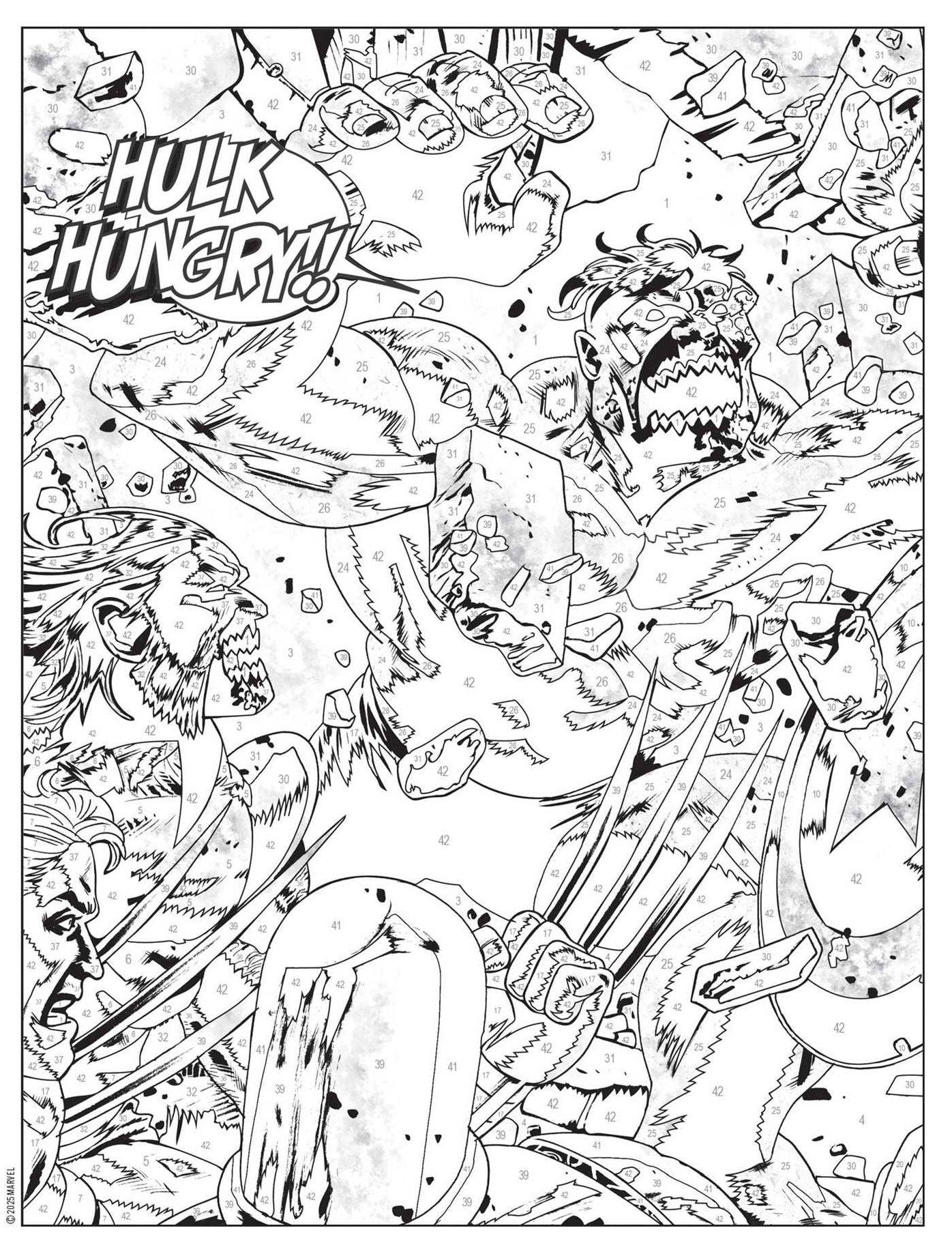 Marvel Zombies Color-by-Number