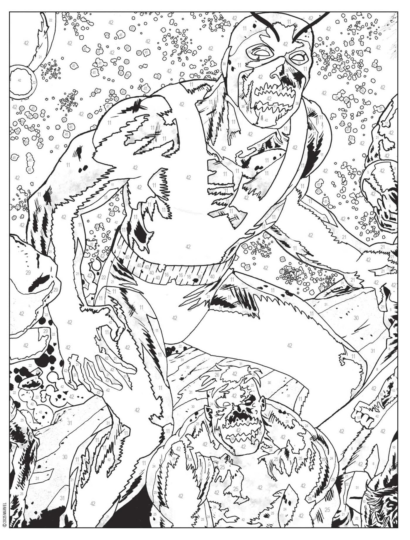 Marvel Zombies Color-by-Number