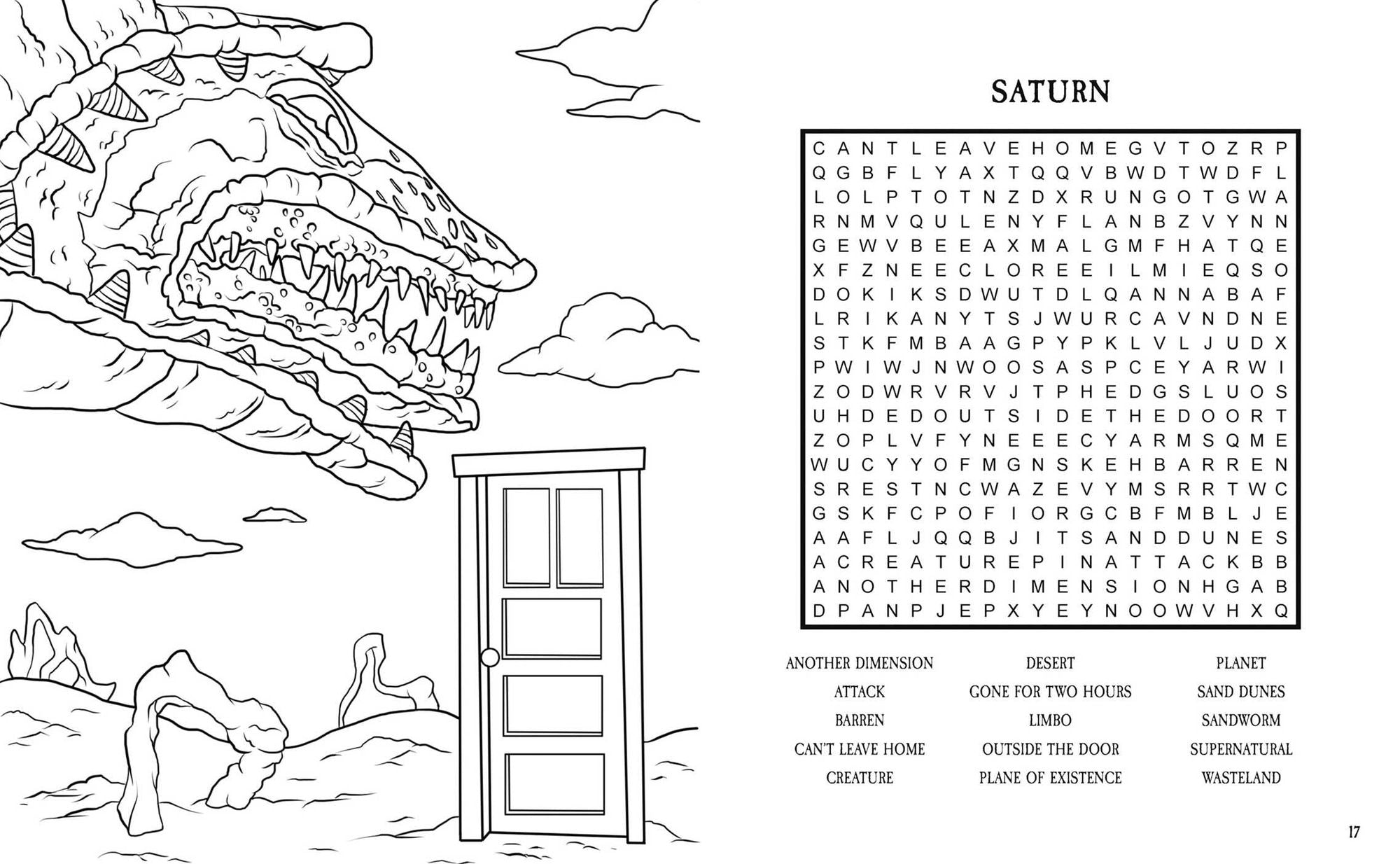 Beetlejuice Word Search, Quips, Quotes, and Coloring