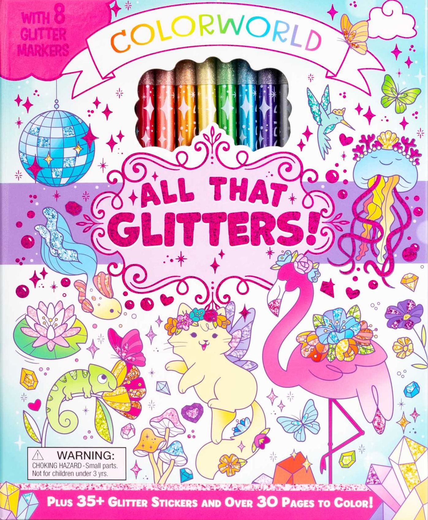 ColorWorld: All That Glitters!: Plus 35+ Glitter Stickers and Over 30 Pages to Color!