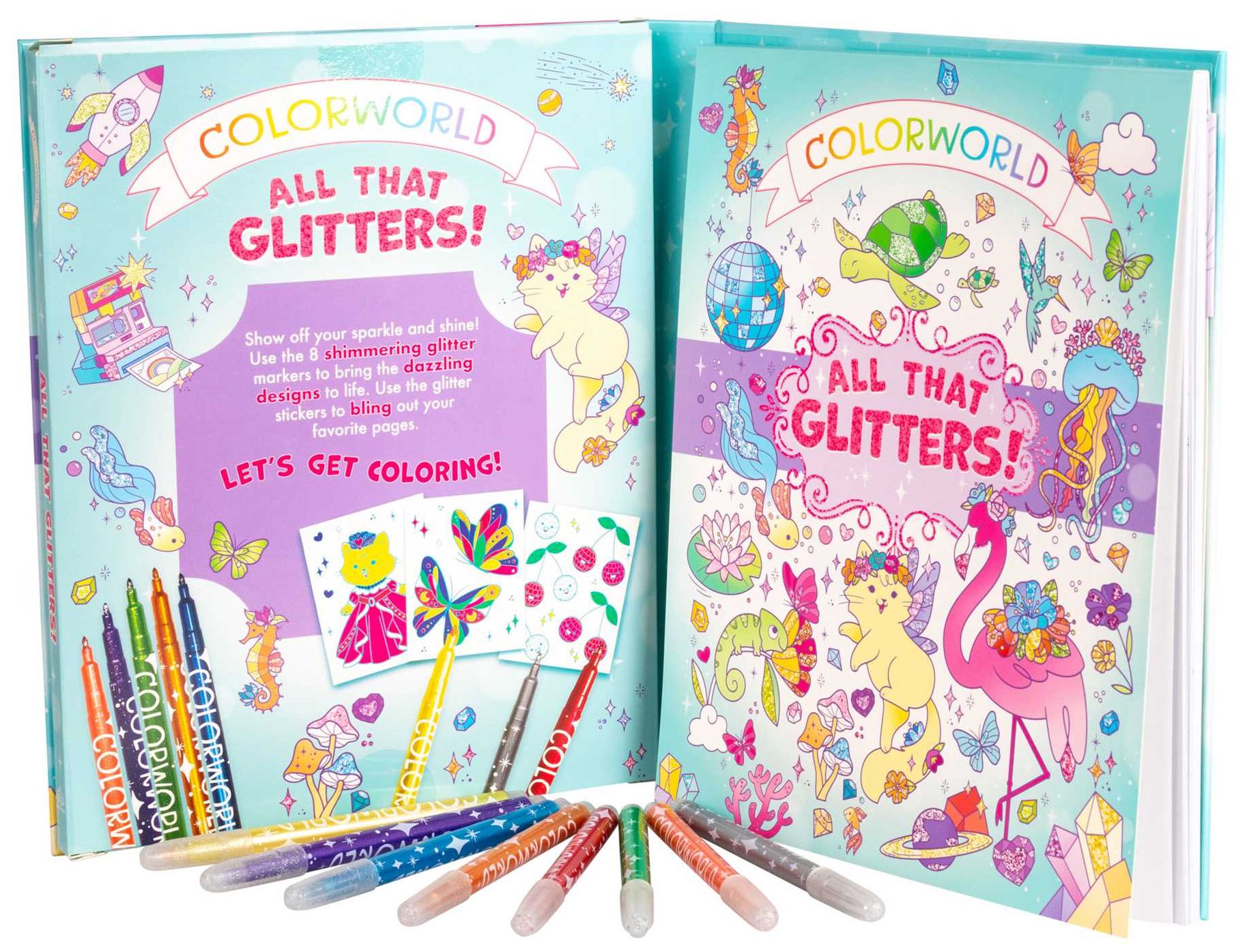 ColorWorld: All That Glitters!: Plus 35+ Glitter Stickers and Over 30 Pages to Color!