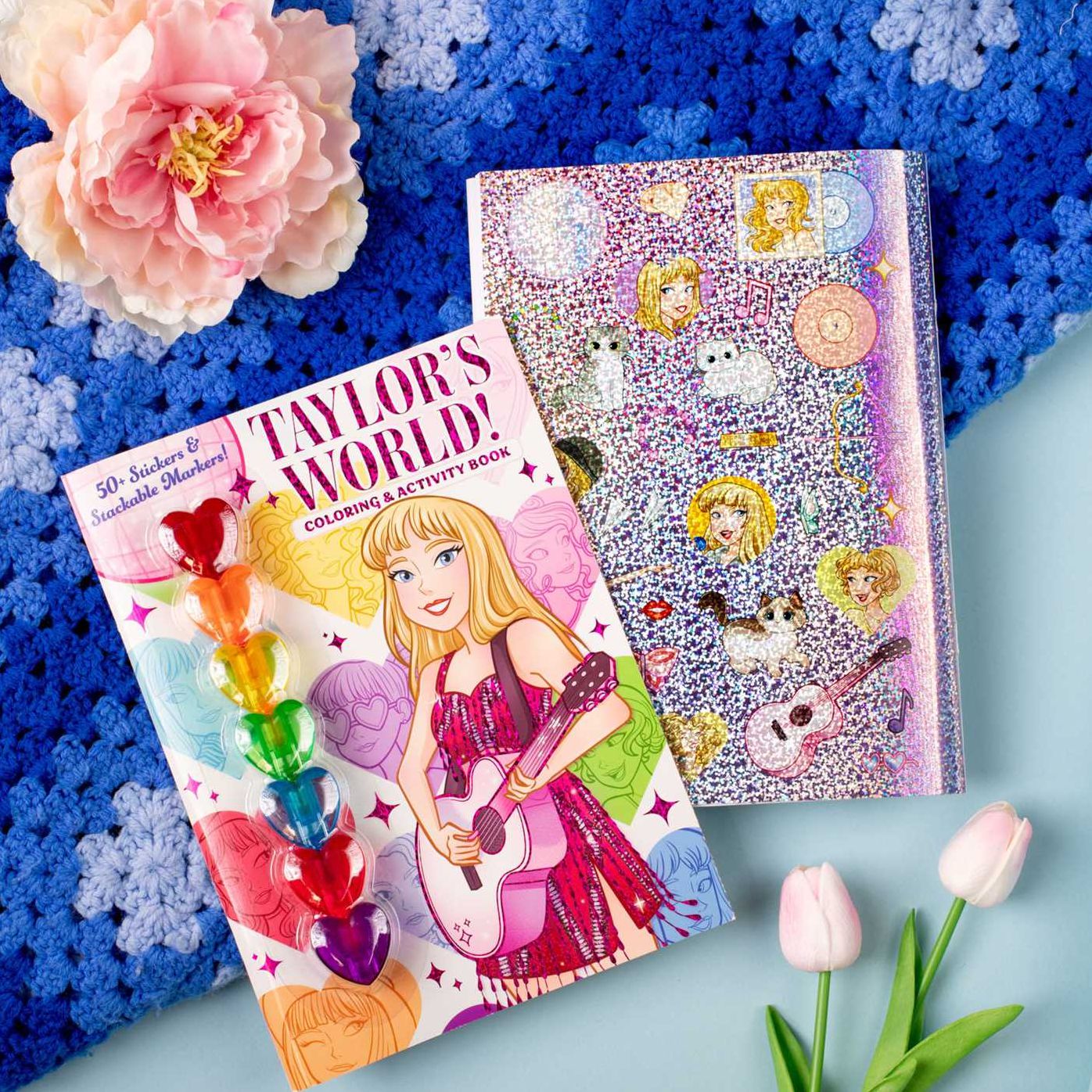 Taylor's World! Coloring and Activity Book with 50+ Stickers & Stackable Markers!