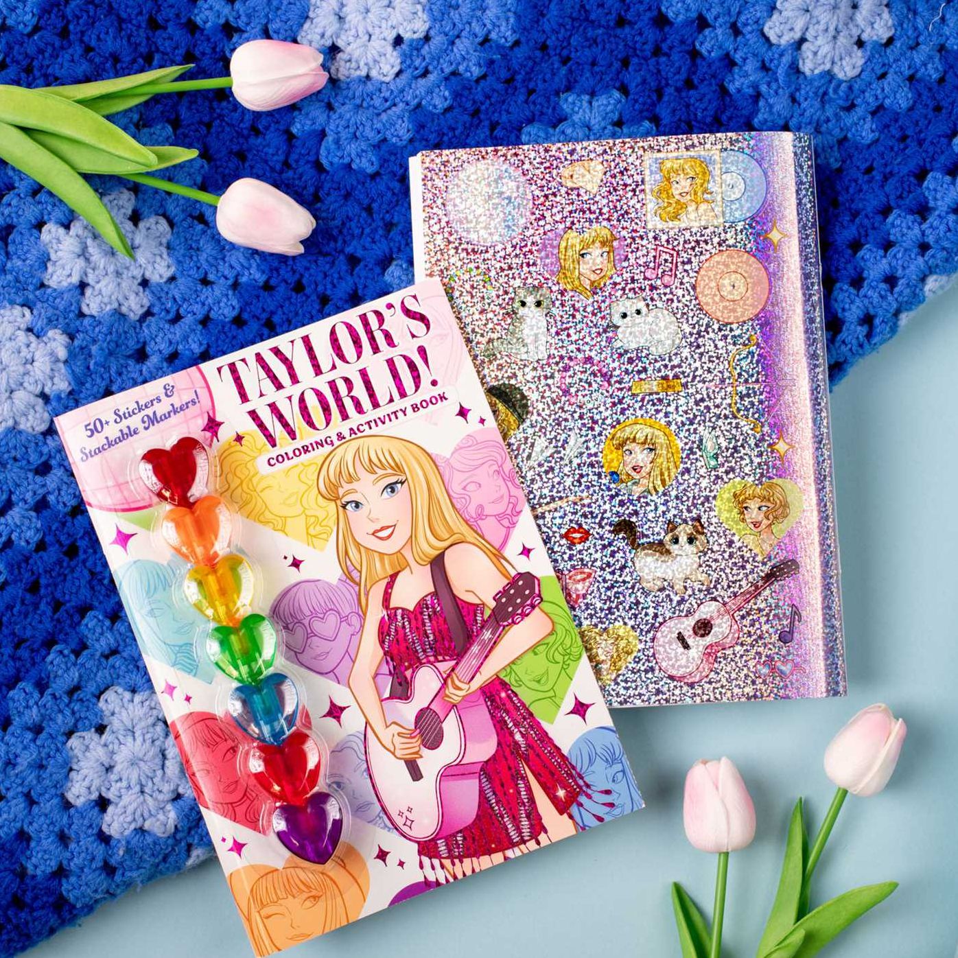Taylor's World! Coloring and Activity Book with 50+ Stickers & Stackable Markers!