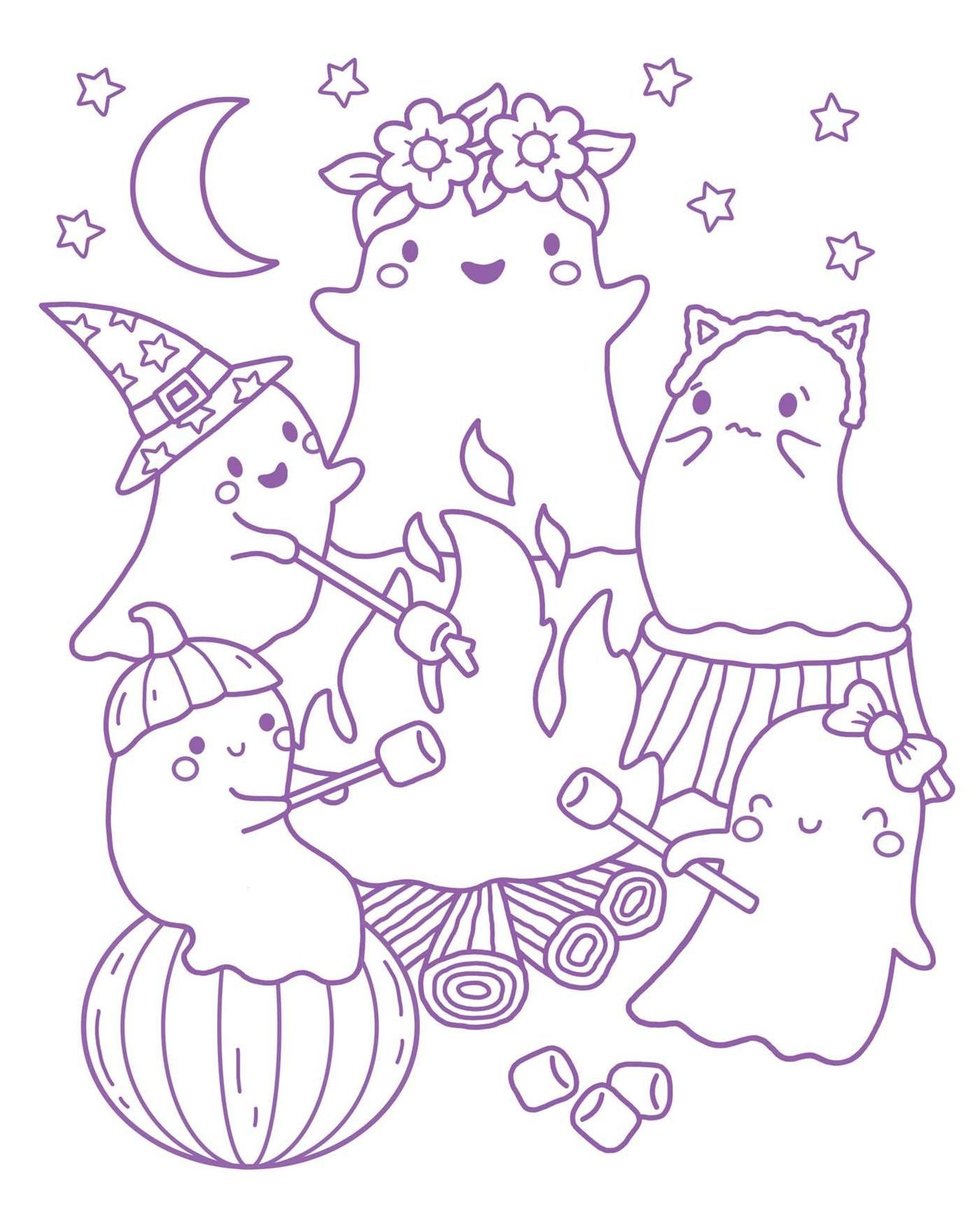 ColorWorld: Spooky Sweet Halloween: Plus 35+ Glow-in-the-Dark Stickers and Over 30 Pages to Color!