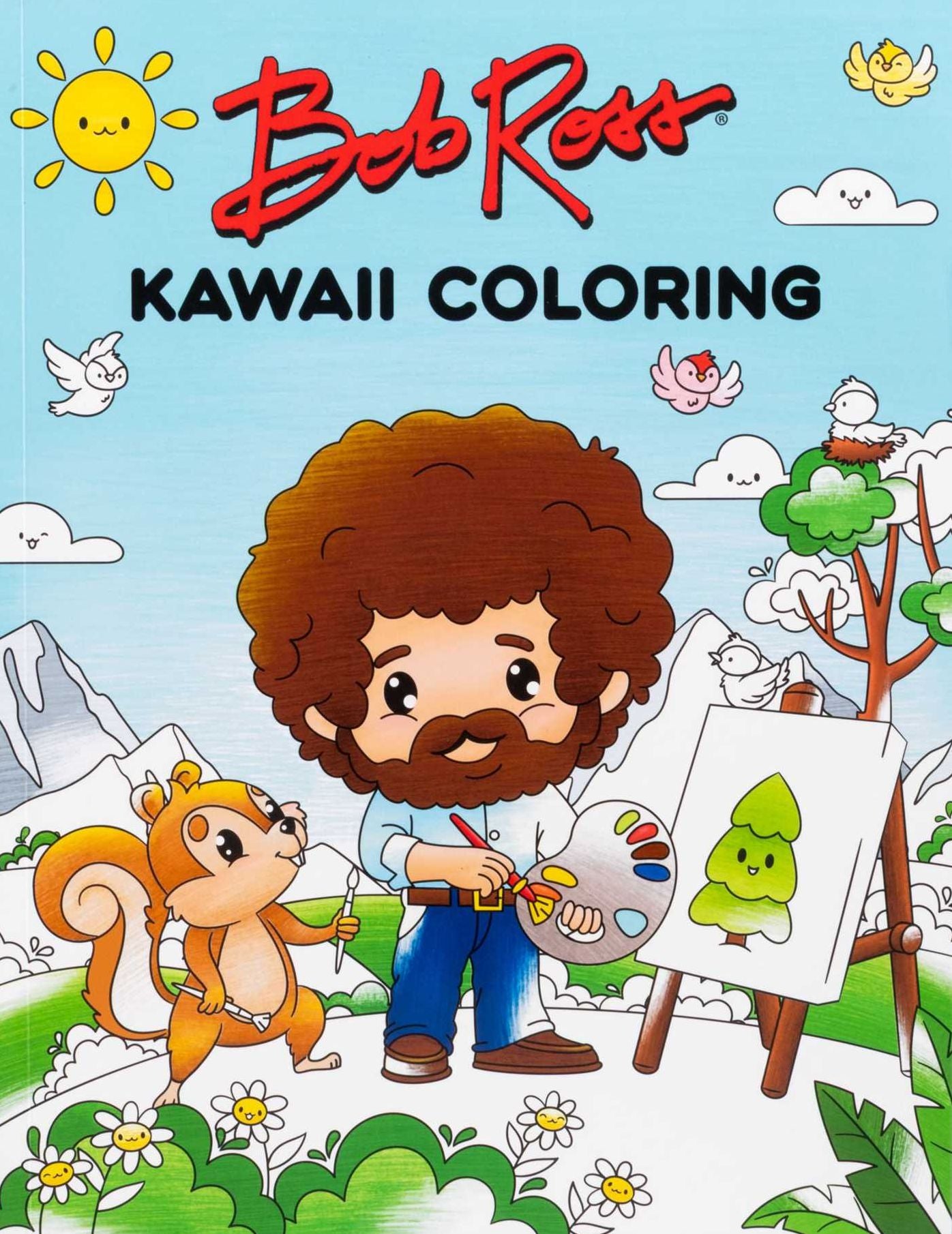 Bob Ross Kawaii Coloring