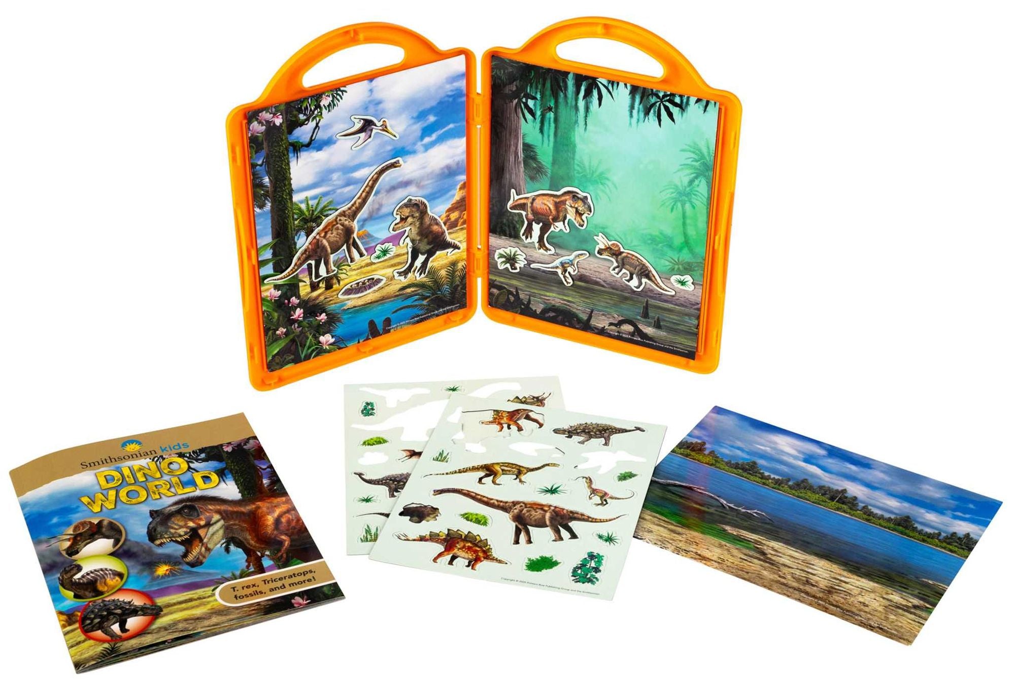 Smithsonian Kids: DinoWorld Book and Magnetic Play Set