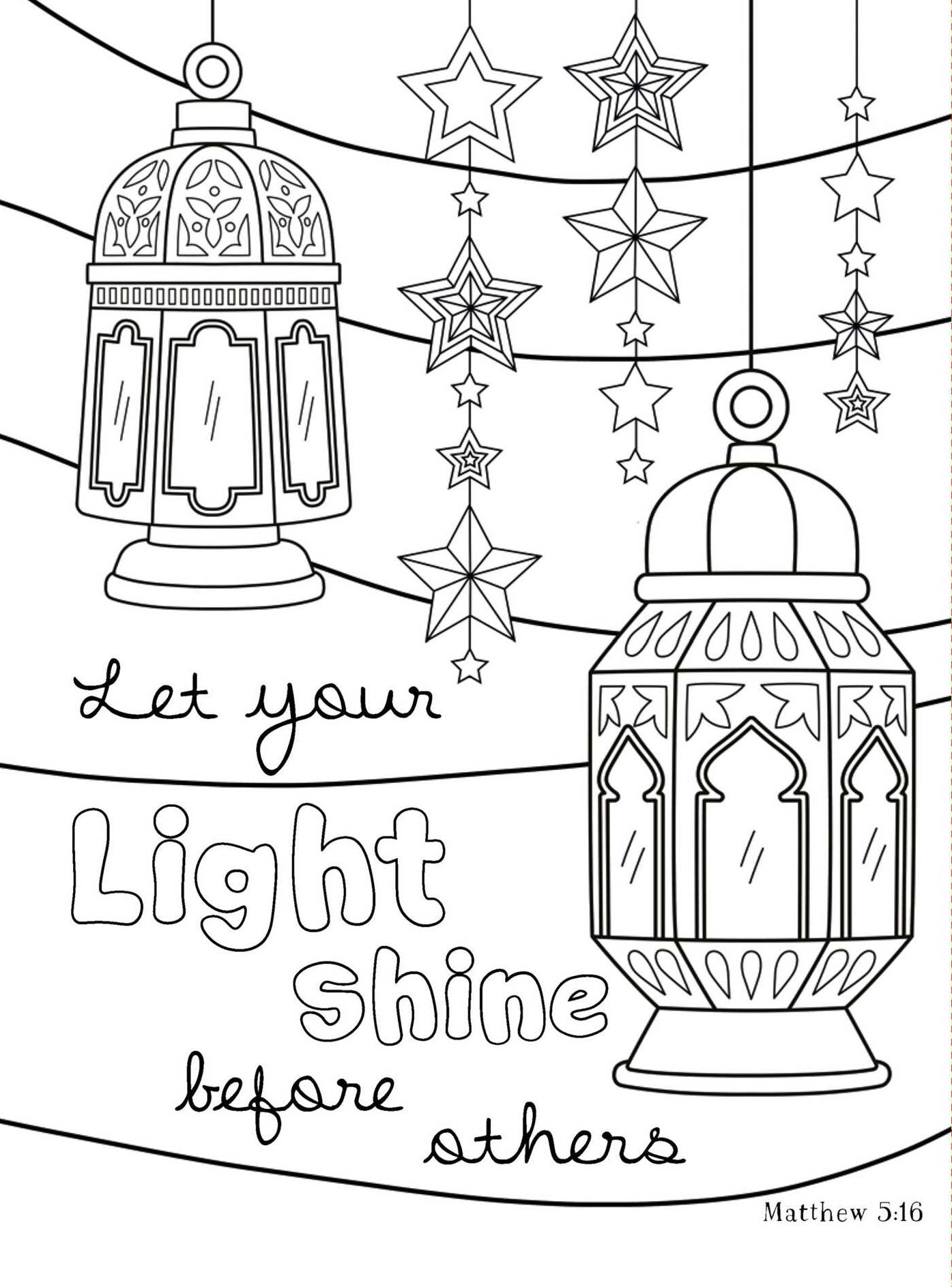 Words of Jesus Glow-in-the-Dark Coloring