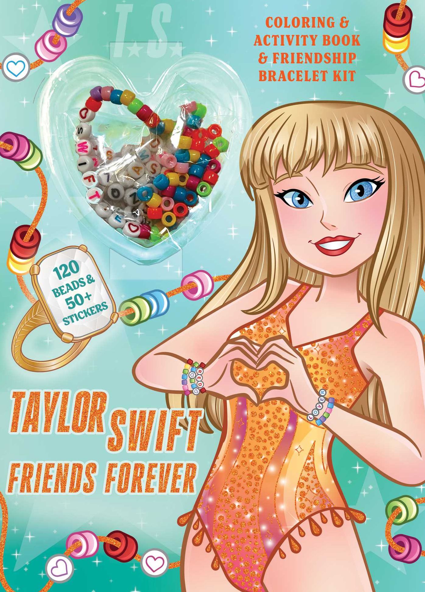 Taylor Swift Friends Forever Coloring & Activity Book with Friendship Bracelet Kit