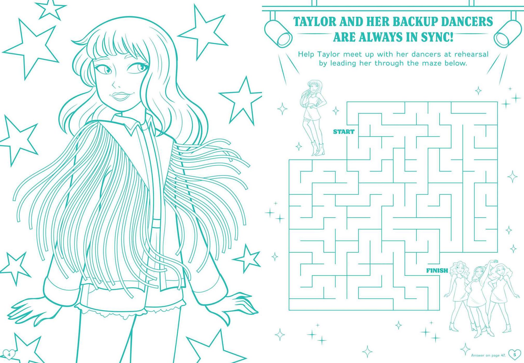 Taylor Swift Friends Forever Coloring & Activity Book with Friendship Bracelet Kit