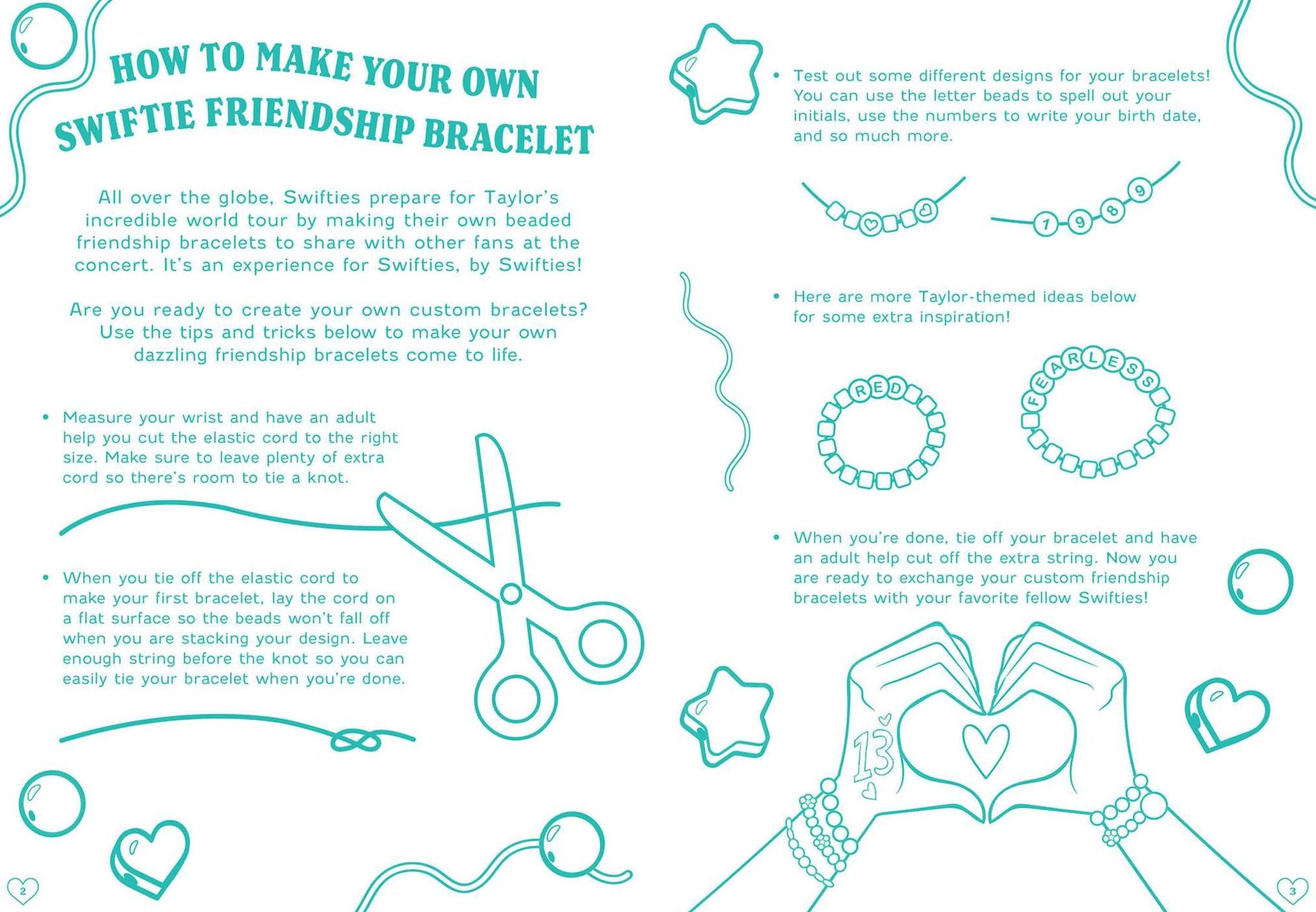 Taylor Swift Friends Forever Coloring & Activity Book with Friendship Bracelet Kit