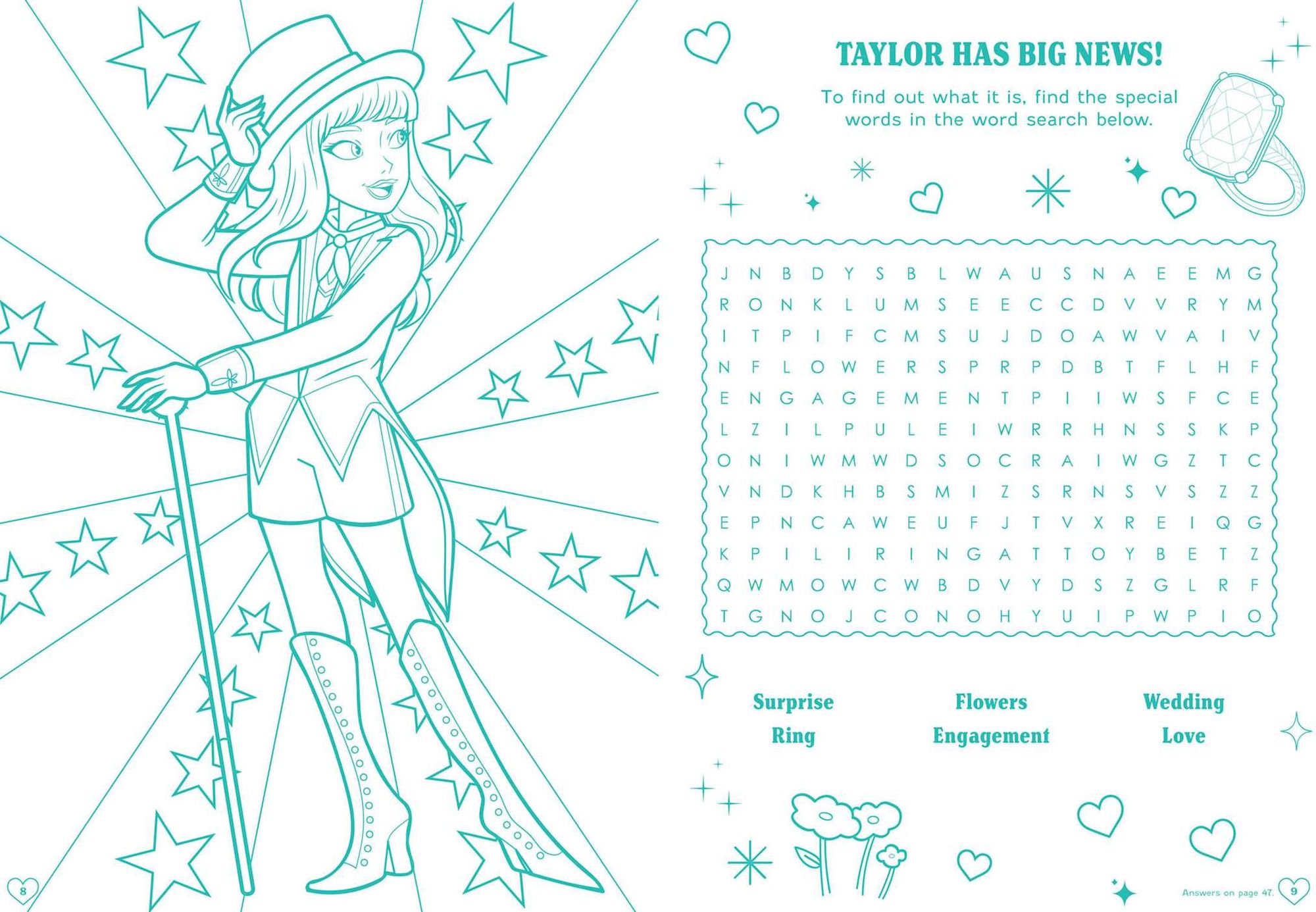 Taylor Swift Friends Forever Coloring & Activity Book with Friendship Bracelet Kit