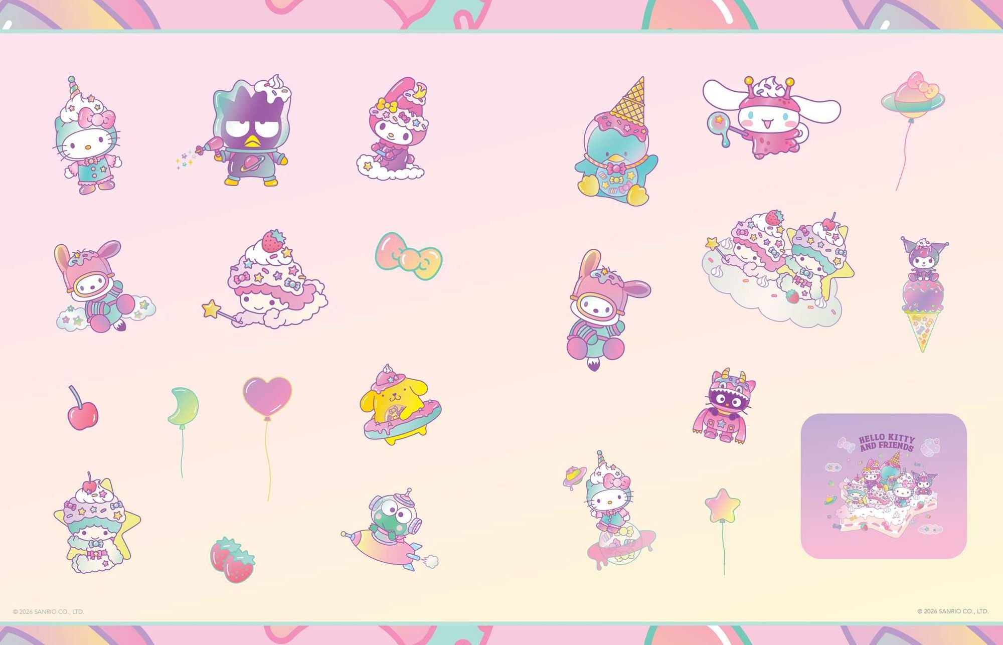 Hello Kitty and Friends Stickers: With over 500 Stickers