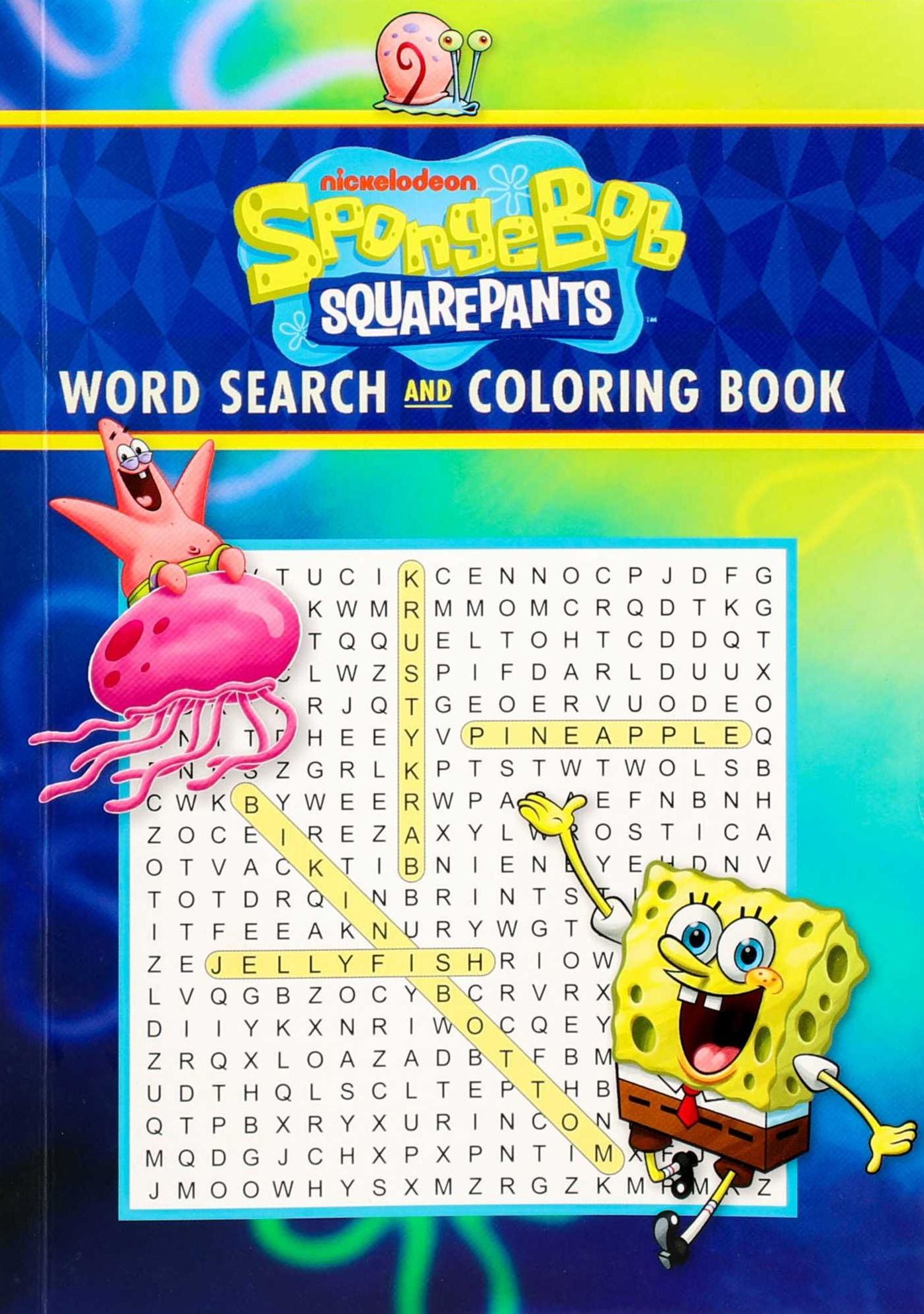 SpongeBob SquarePants Word Search and Coloring Book