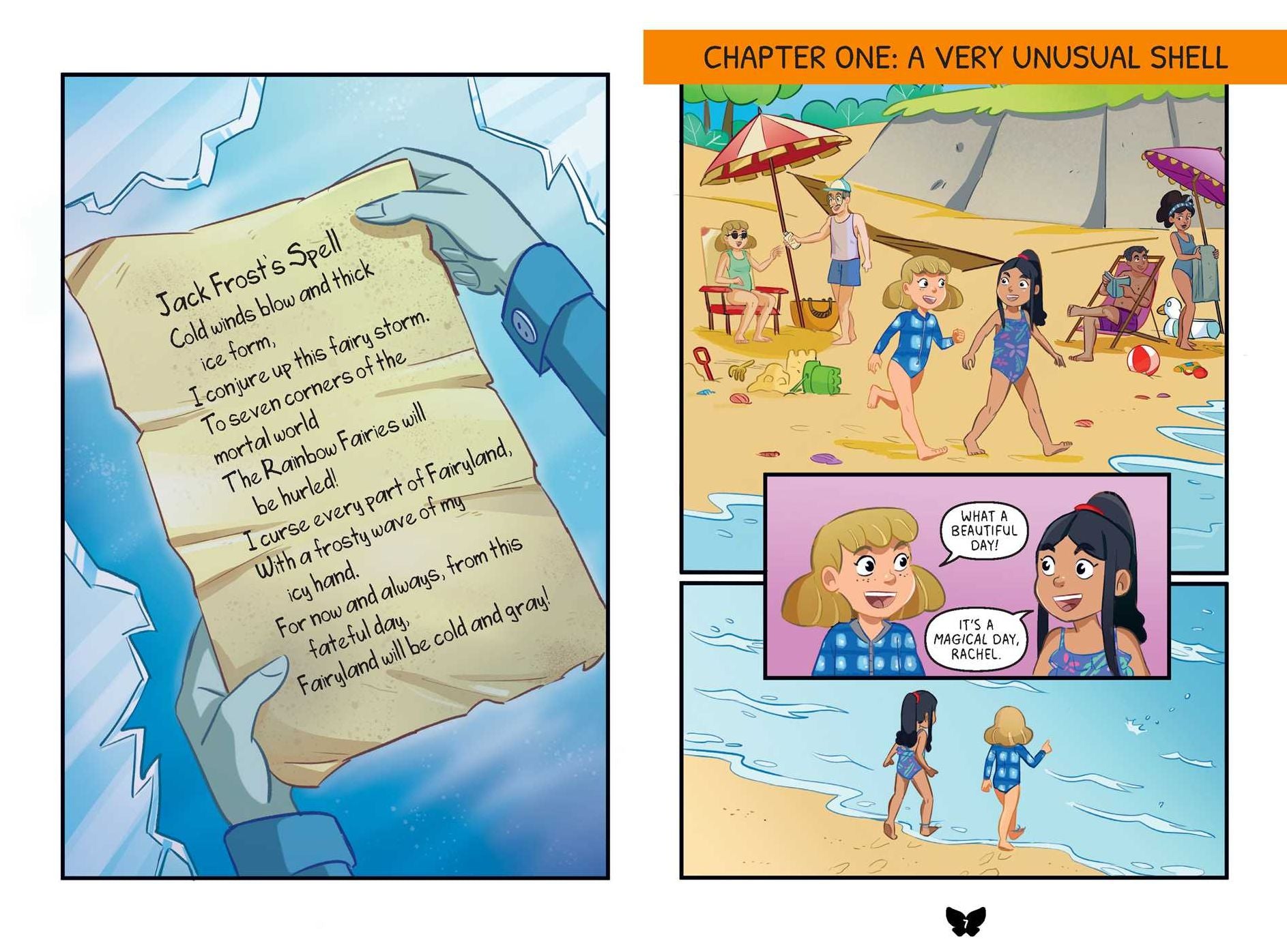 Rainbow Magic Rainbow Fairies #2: Amber the Orange Fairy Graphic Novel
