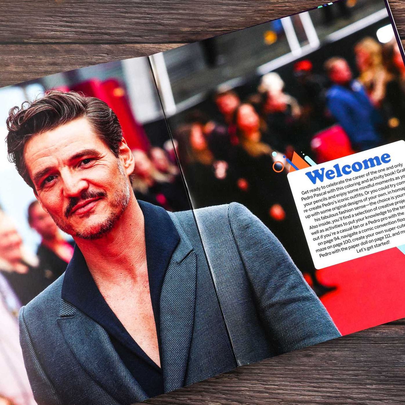 Pedro Pascal Coloring & Activity Book