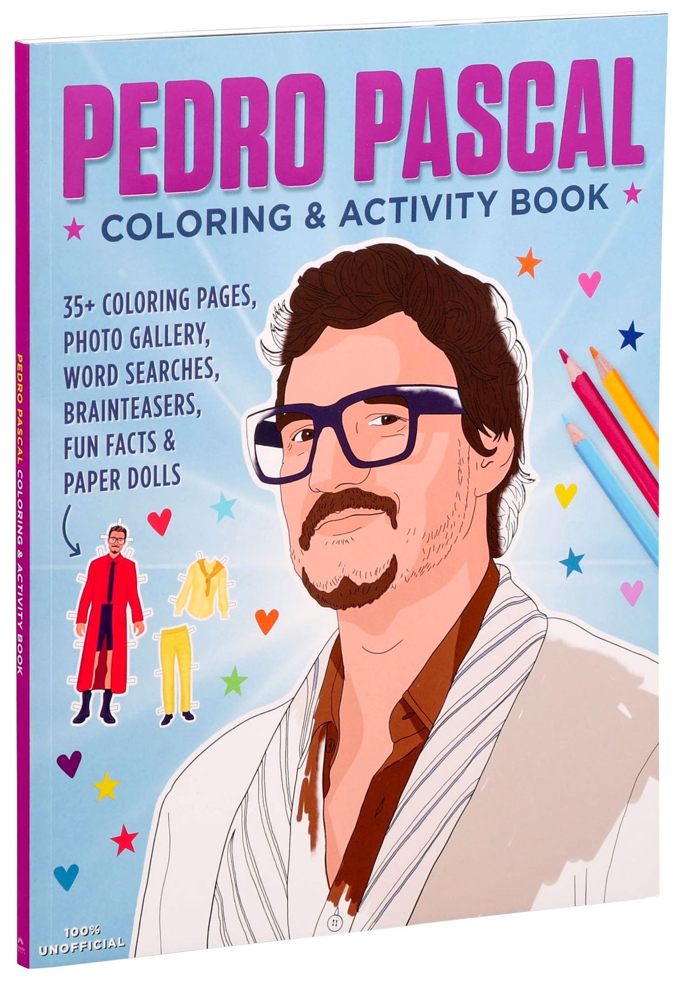 Pedro Pascal Coloring & Activity Book