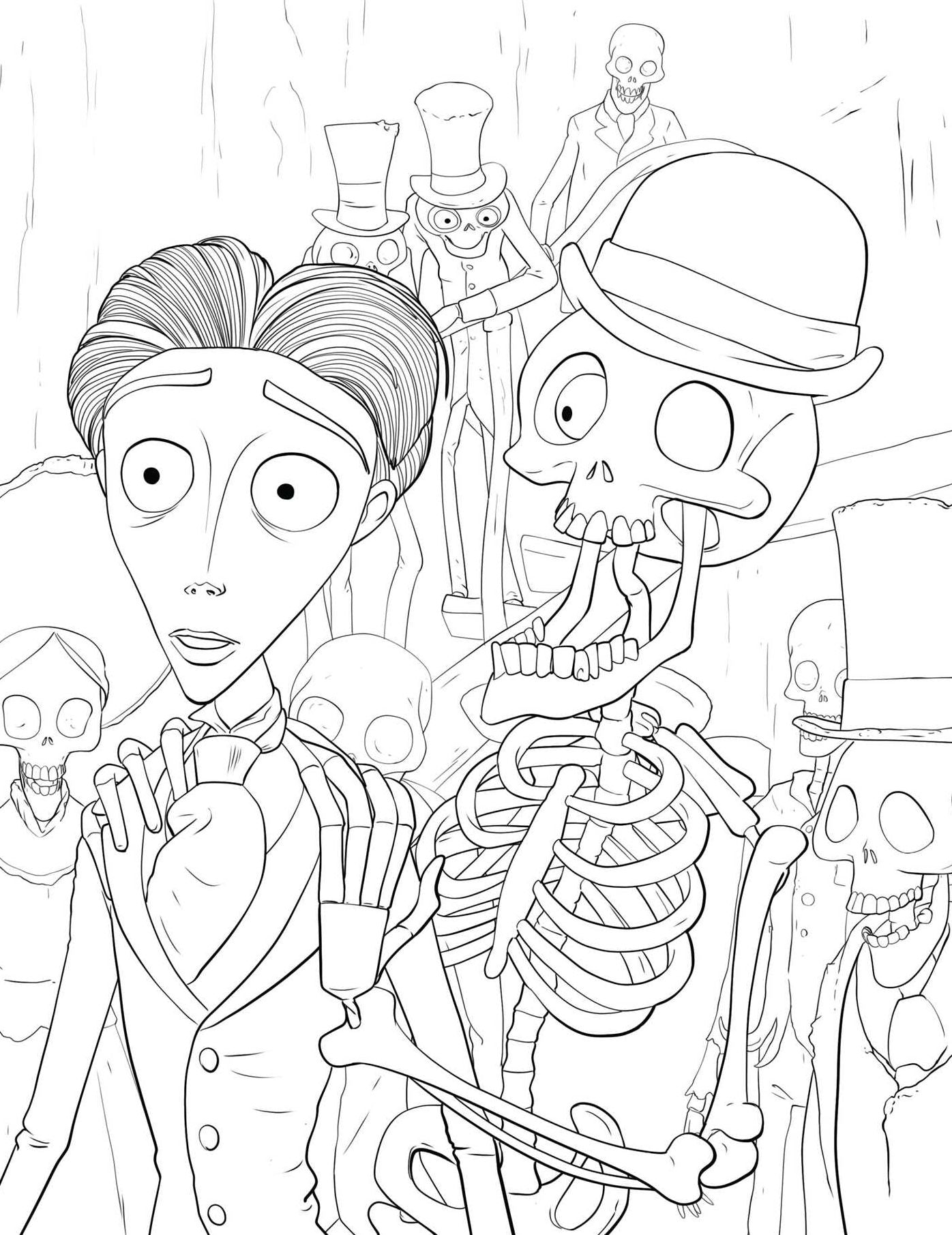 Tim Burton's Corpse Bride Glow-in-the-Dark Coloring Book