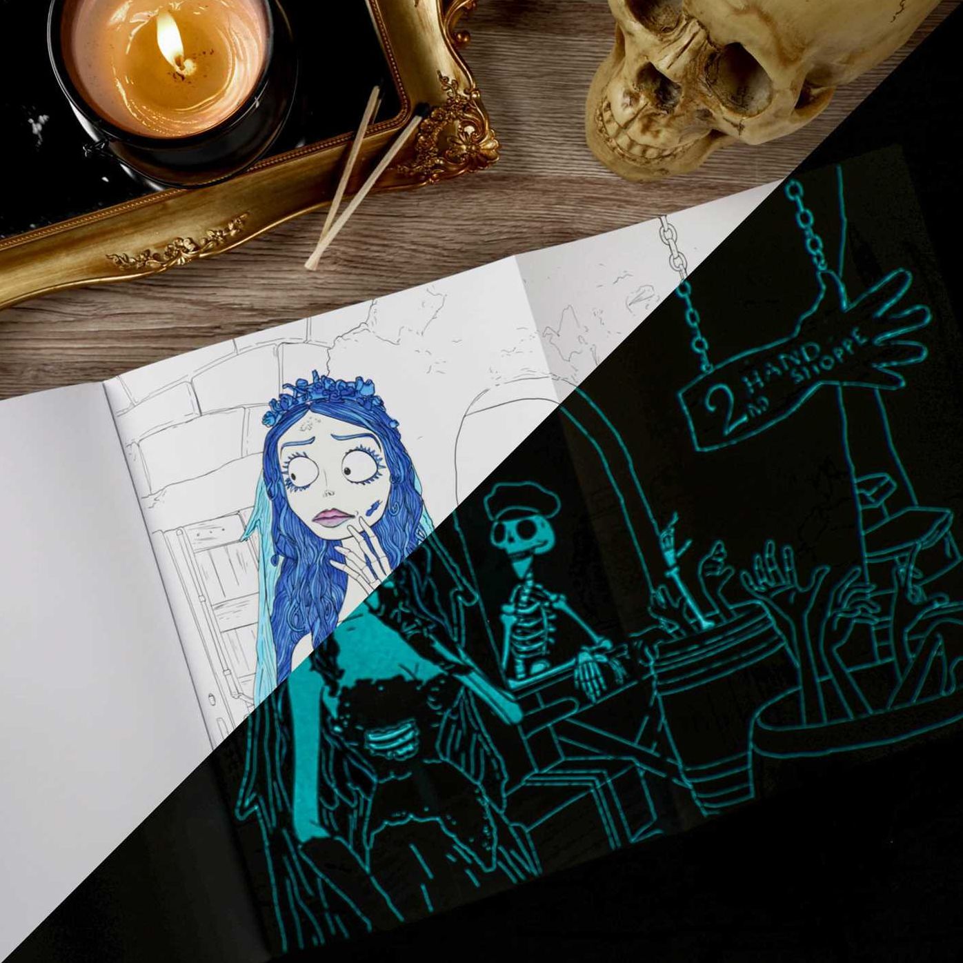 Tim Burton's Corpse Bride Glow-in-the-Dark Coloring Book