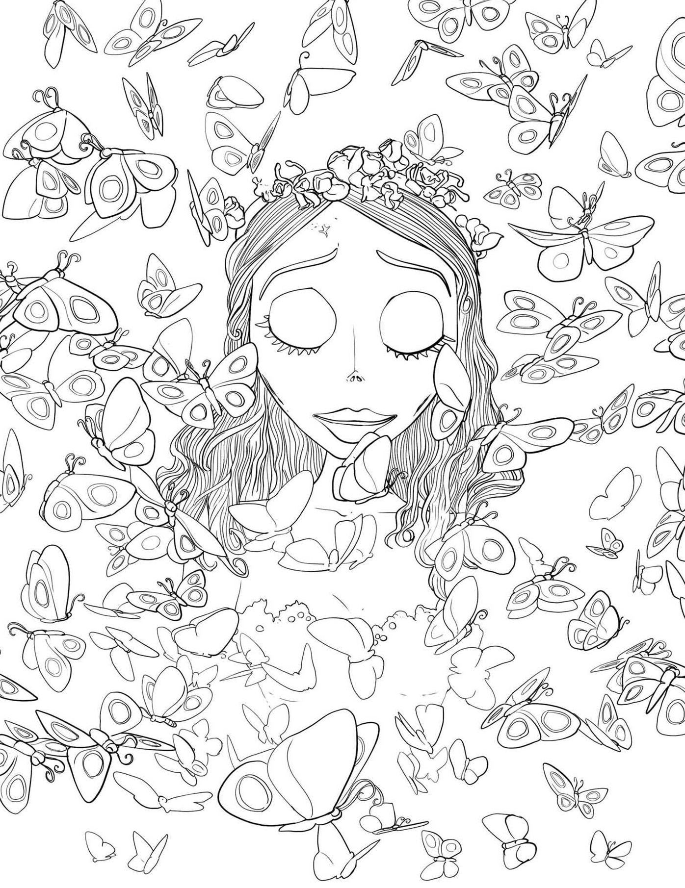 Tim Burton's Corpse Bride Glow-in-the-Dark Coloring Book