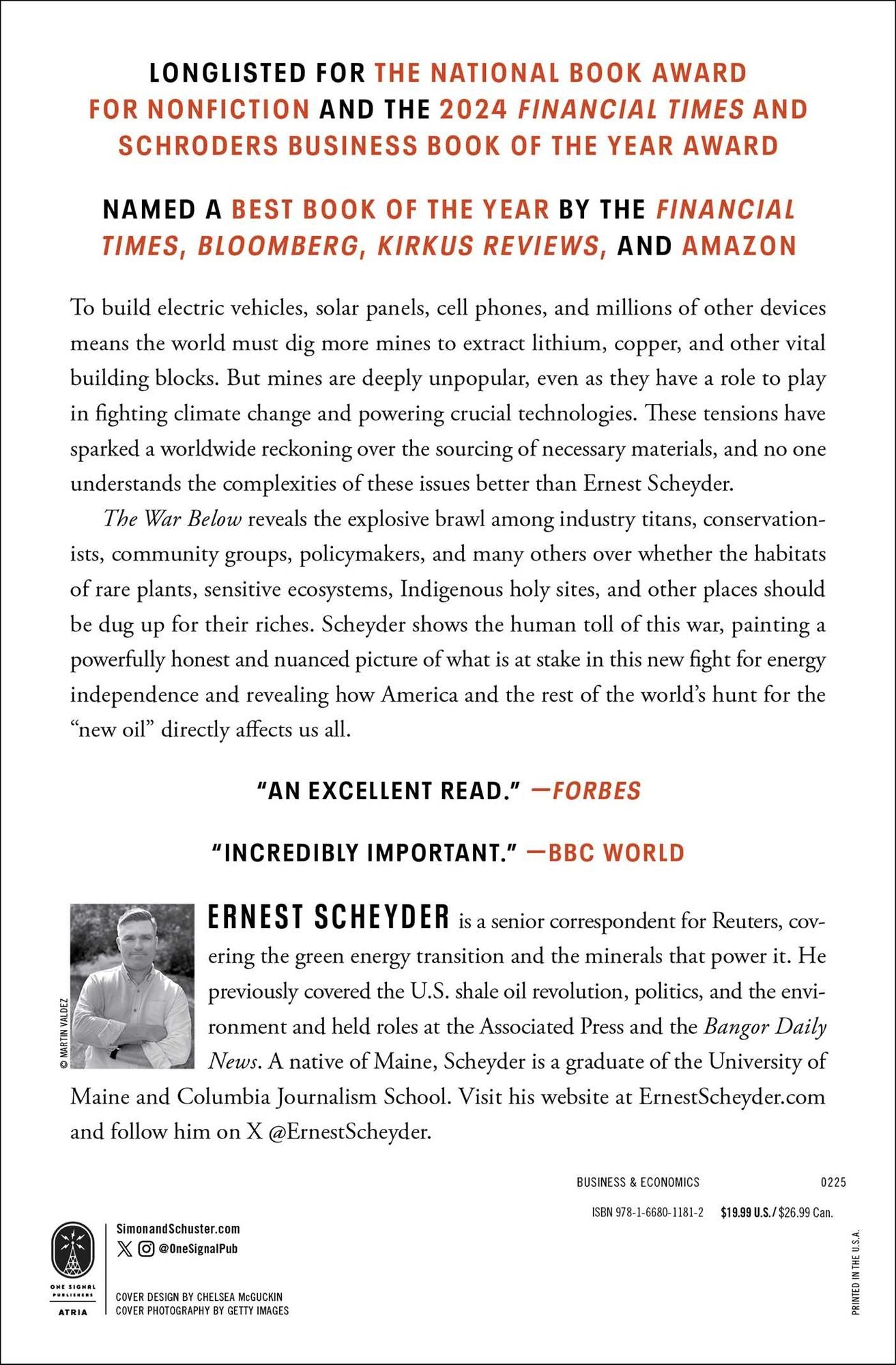 The War Below: Lithium, Copper, and the Global Battle to Power Our Lives