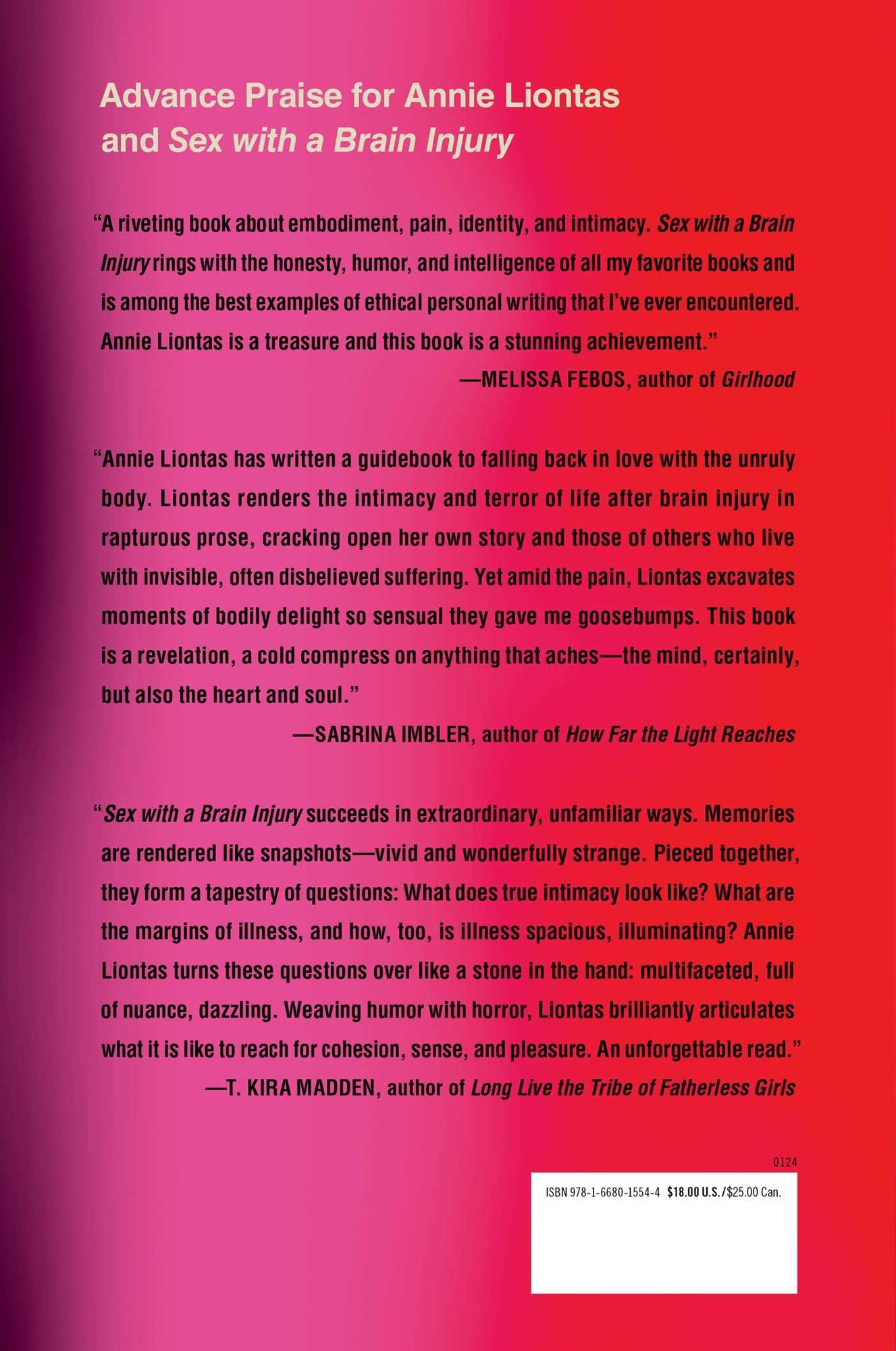 Sex with a Brain Injury: On Concussion and Recovery