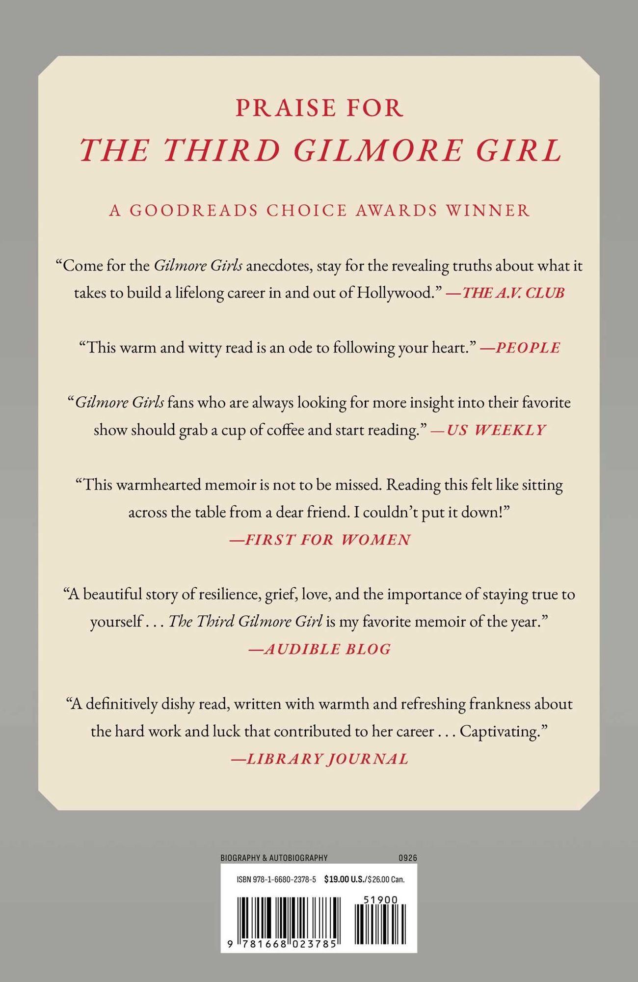 The Third Gilmore Girl: A Memoir