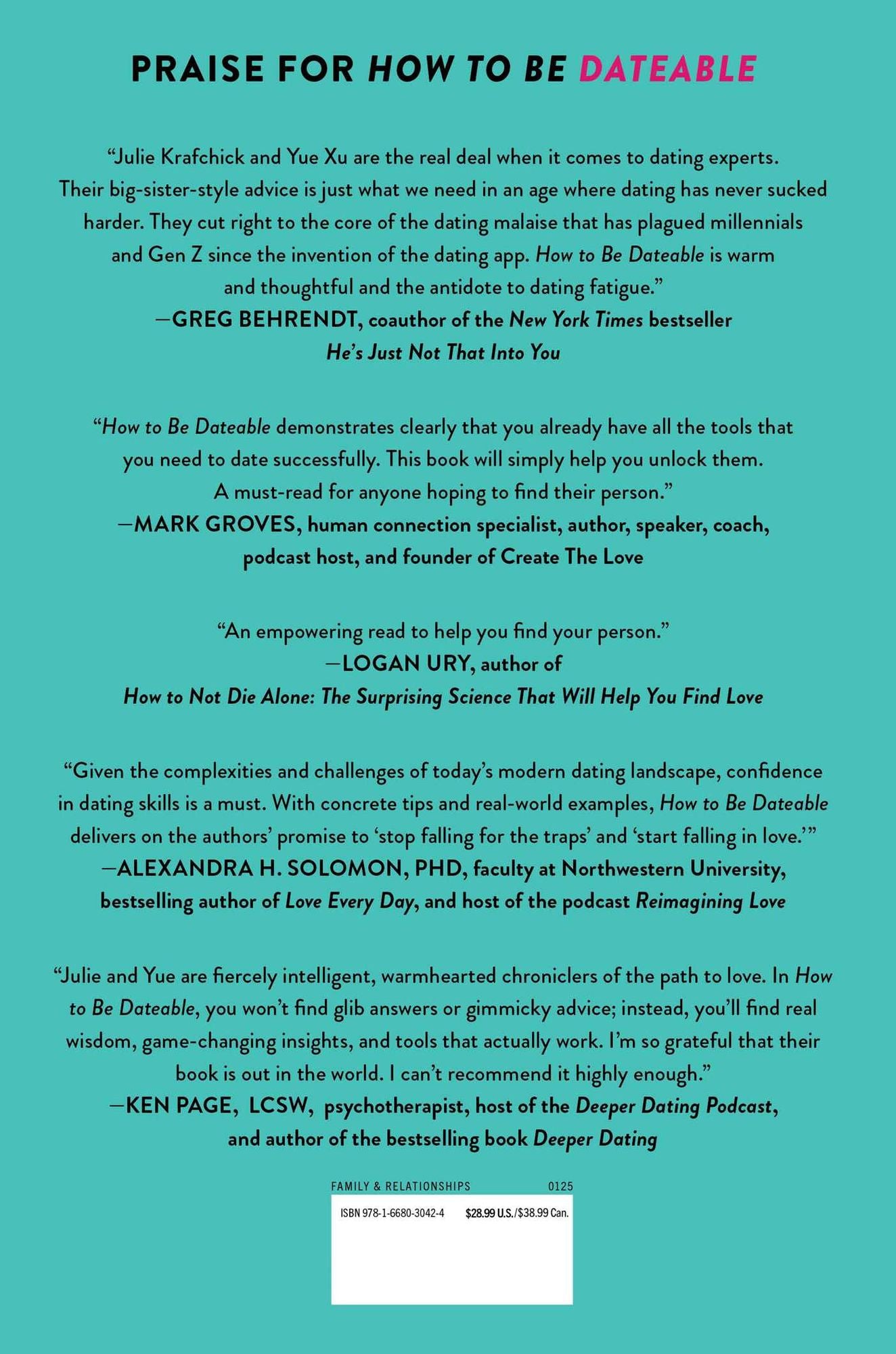 How to Be Dateable: The Essential Guide to Finding Your Person and Falling in Love