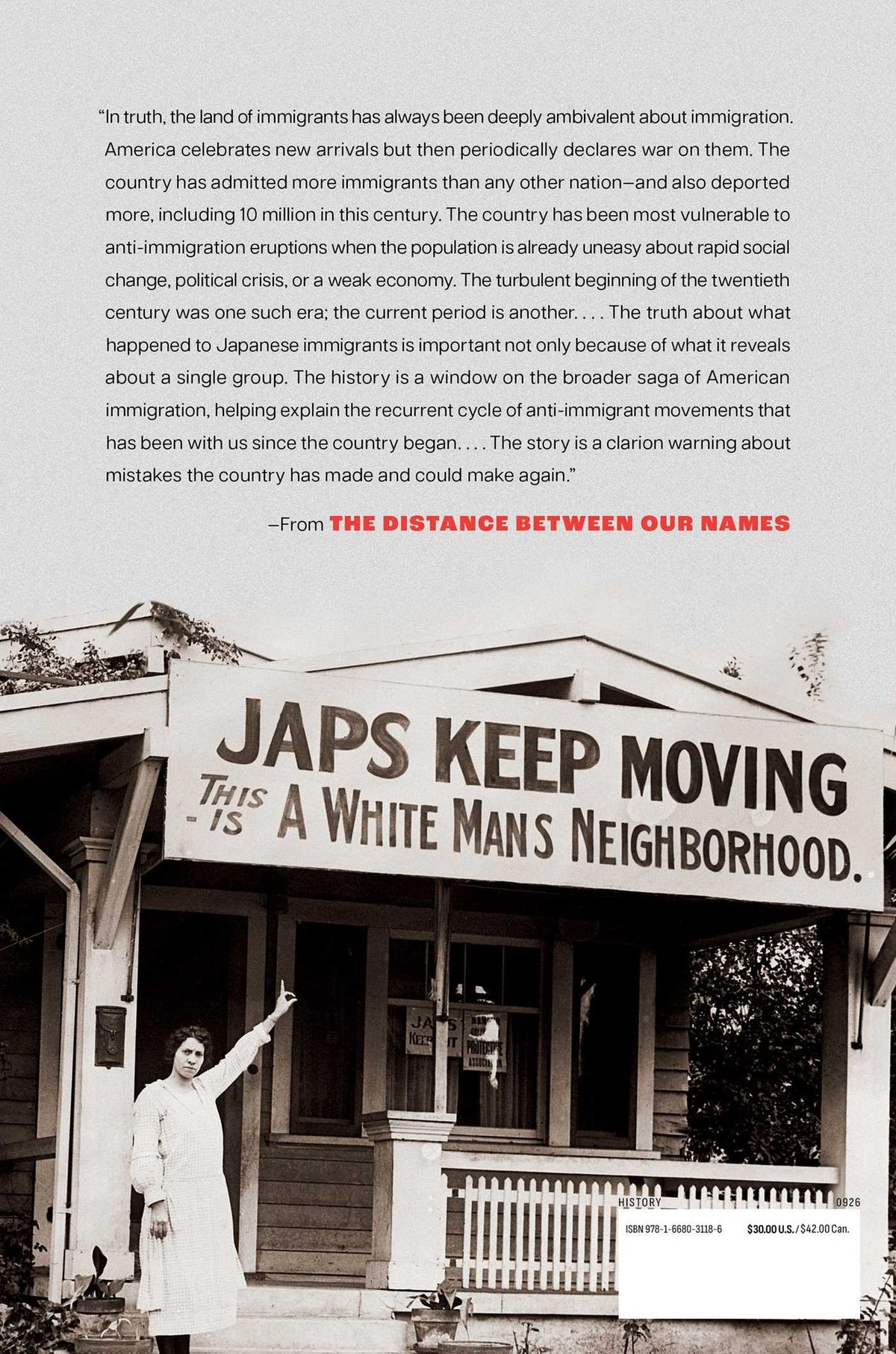 The Distance Between Our Names: The Untold History of America's War on Japanese Immigrants