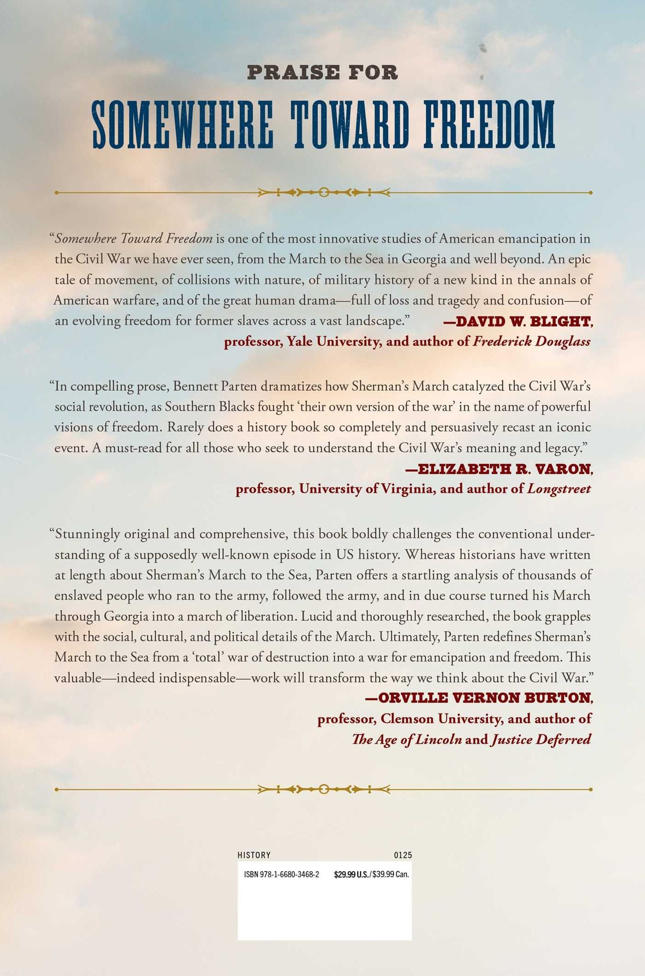 Somewhere Toward Freedom: Sherman's March and the Story of America's Largest Emancipation