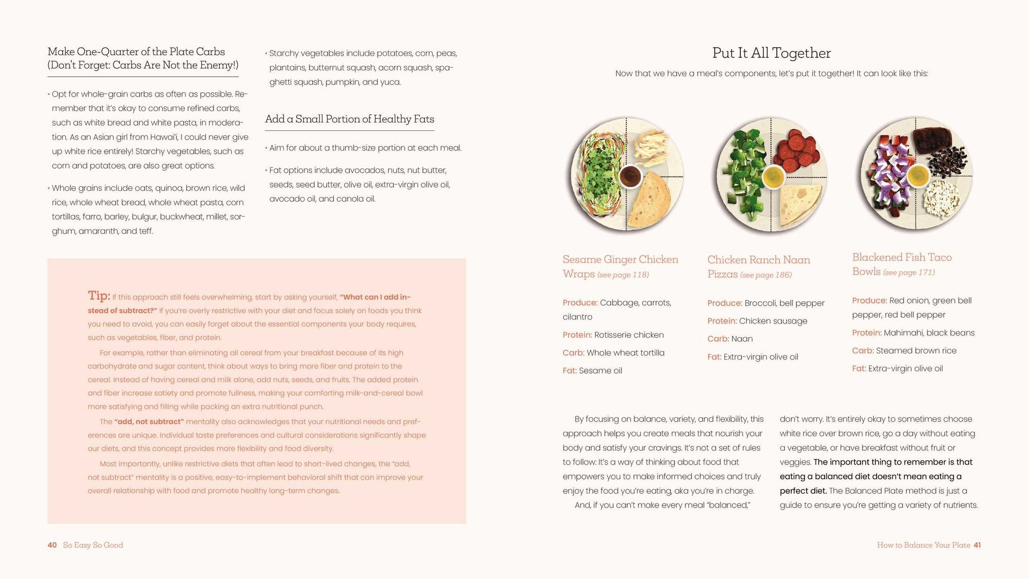 So Easy So Good: Delicious Recipes and Expert Tips for Balanced Eating (A Cookbook)