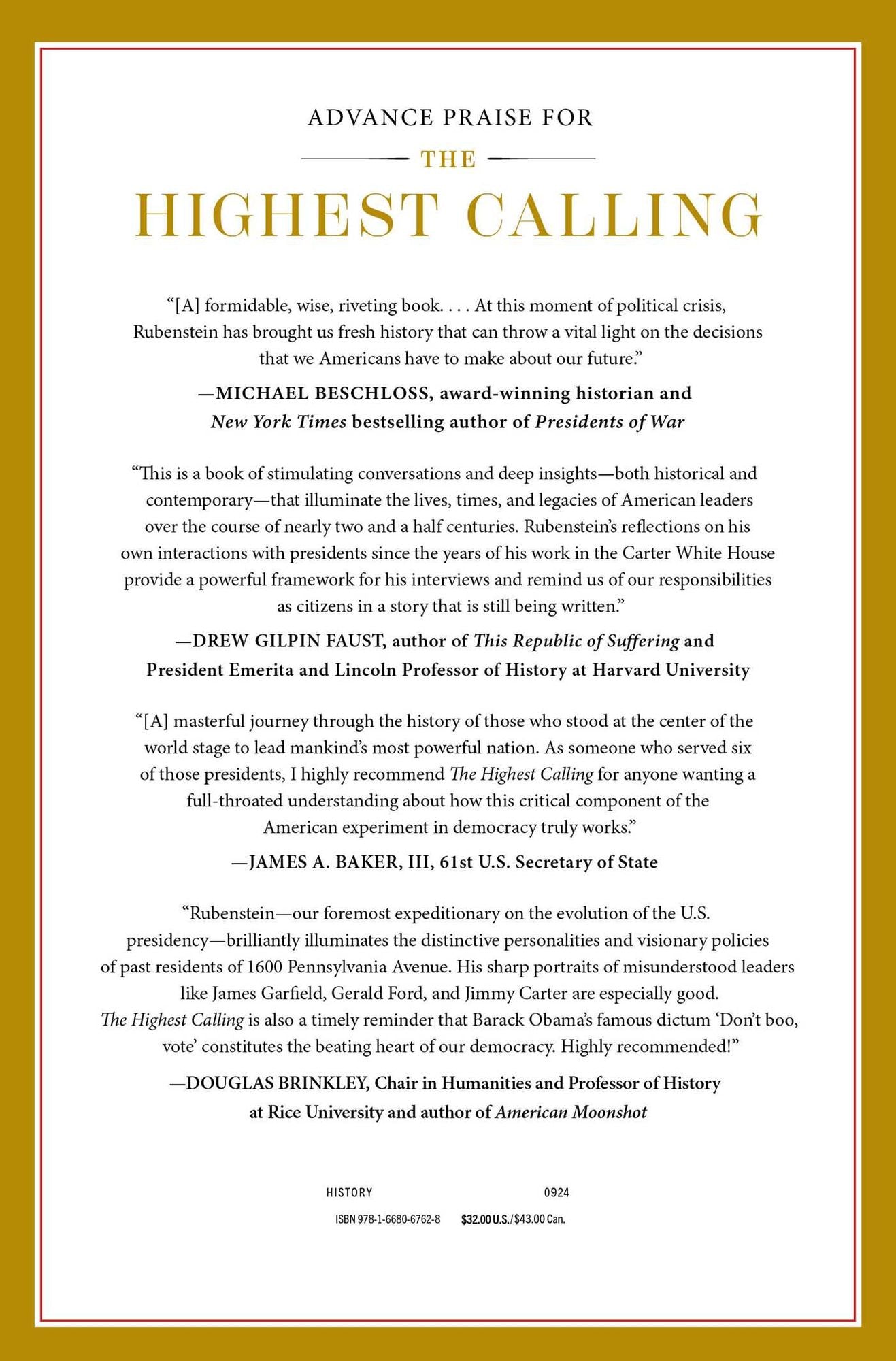 The Highest Calling: Conversations on the American Presidency