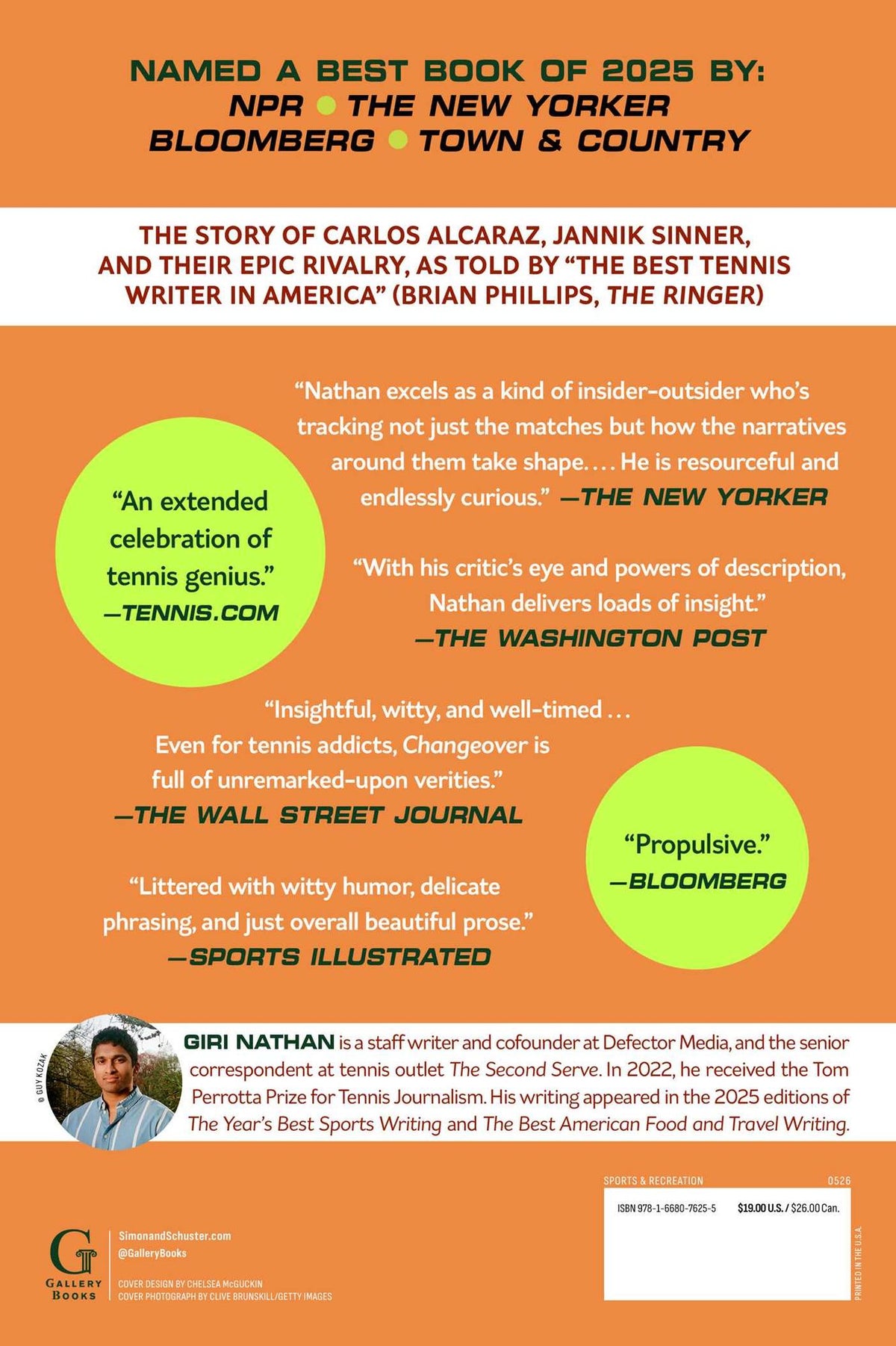 Changeover: A Young Rivalry and a New Era of Men's Tennis