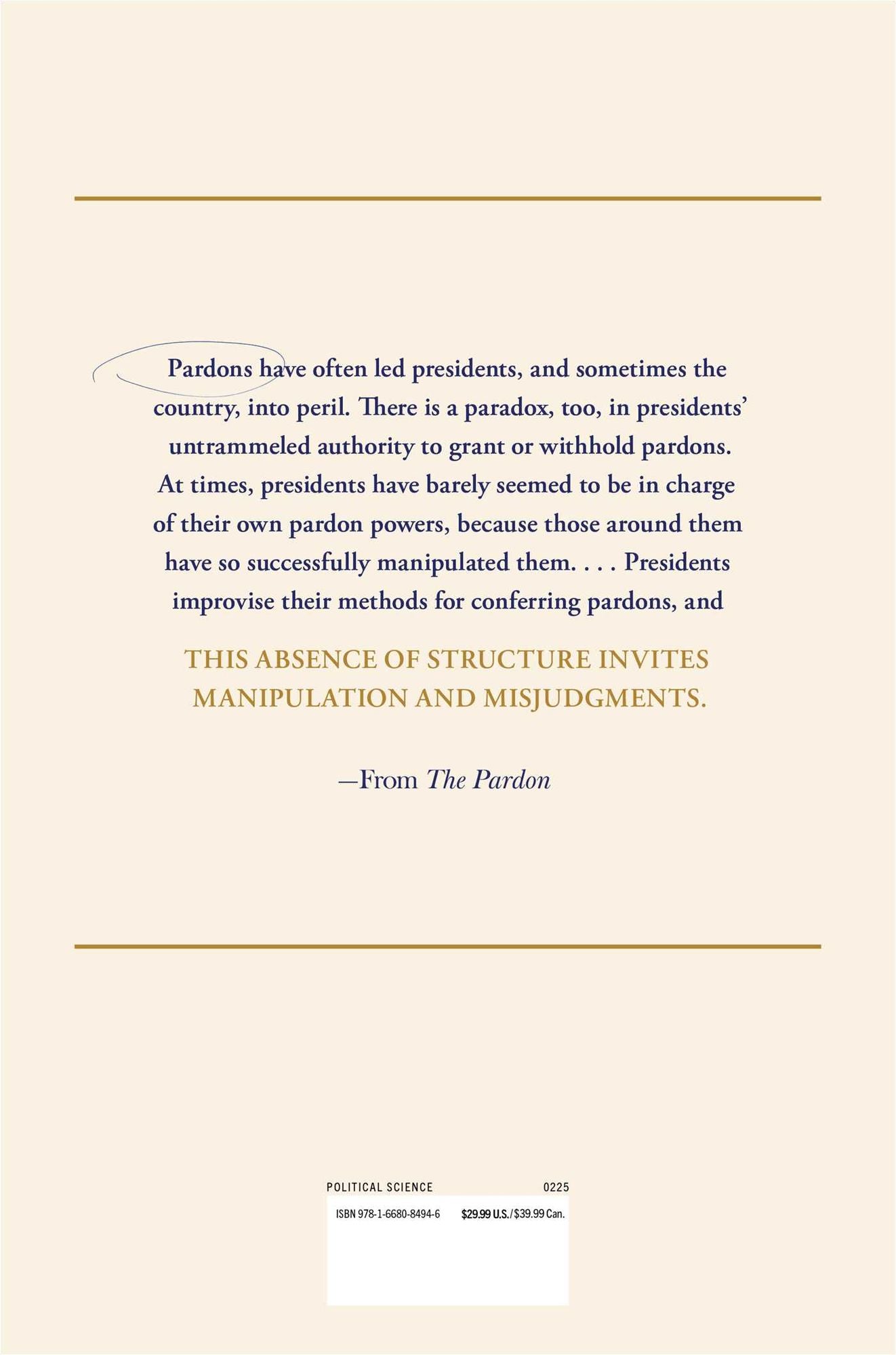 The Pardon: The Politics of Presidential Mercy