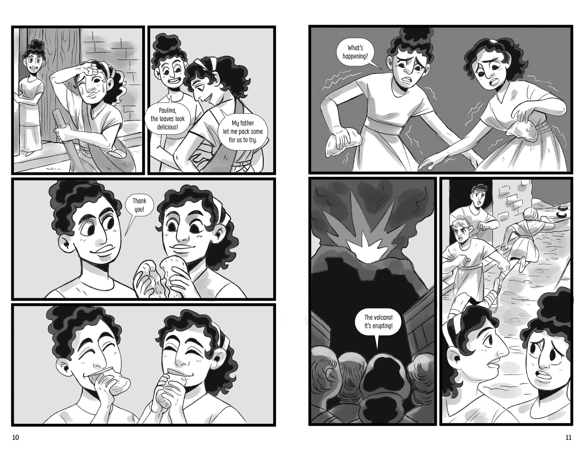 Paulina and the Disaster at Pompeii: A Mount Vesuvius Eruption Graphic Novel