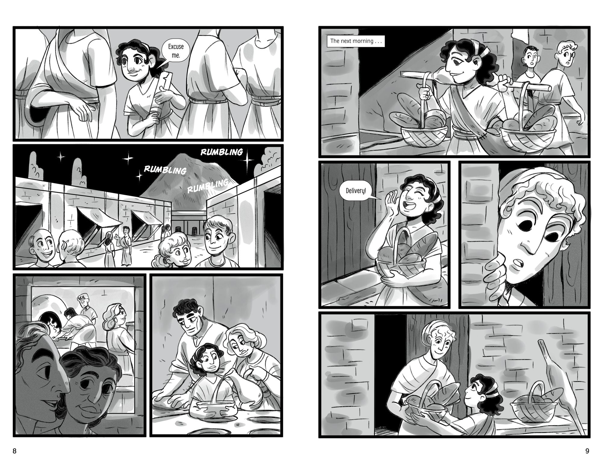 Paulina and the Disaster at Pompeii: A Mount Vesuvius Eruption Graphic Novel