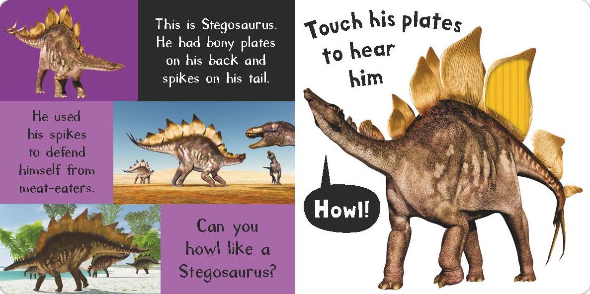 Noisy Dinosaurs: Includes 6 Sounds and an On/Off Switch on the Back Cover!